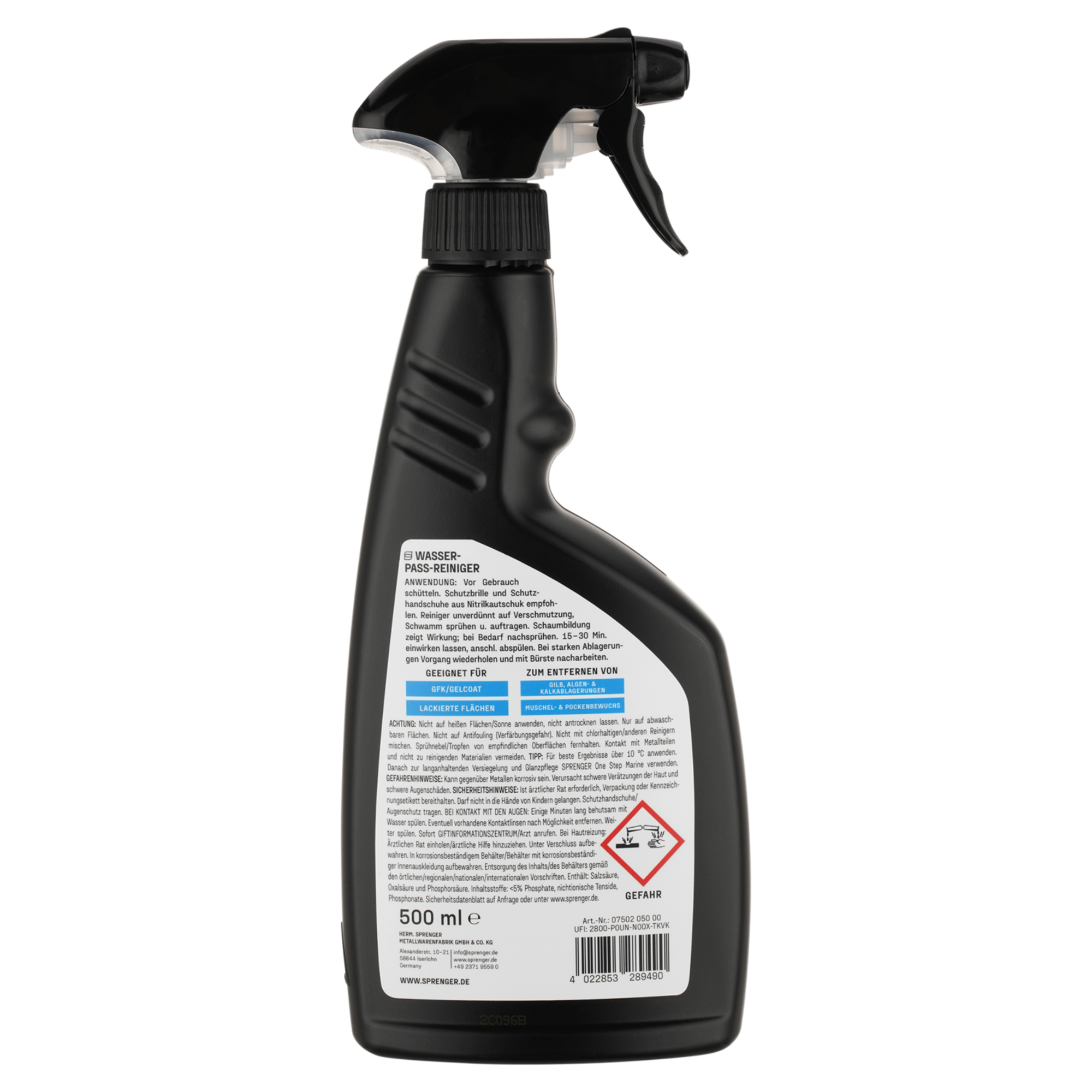 Sprenger Wasserpass-Reiniger, 500ml