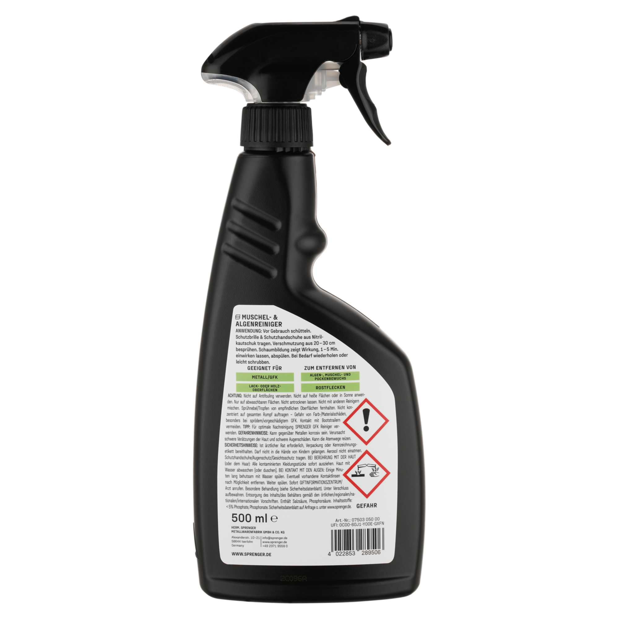 Sprenger Muschel- & Algenreiniger, 500ml