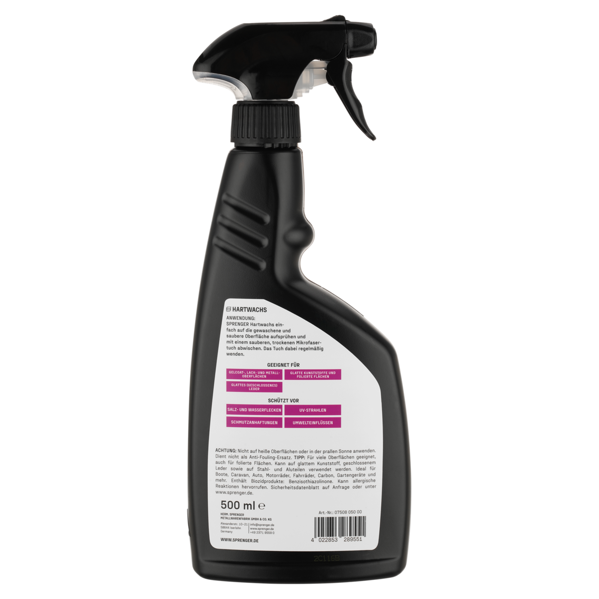 Sprenger Hartwachs, 500ml