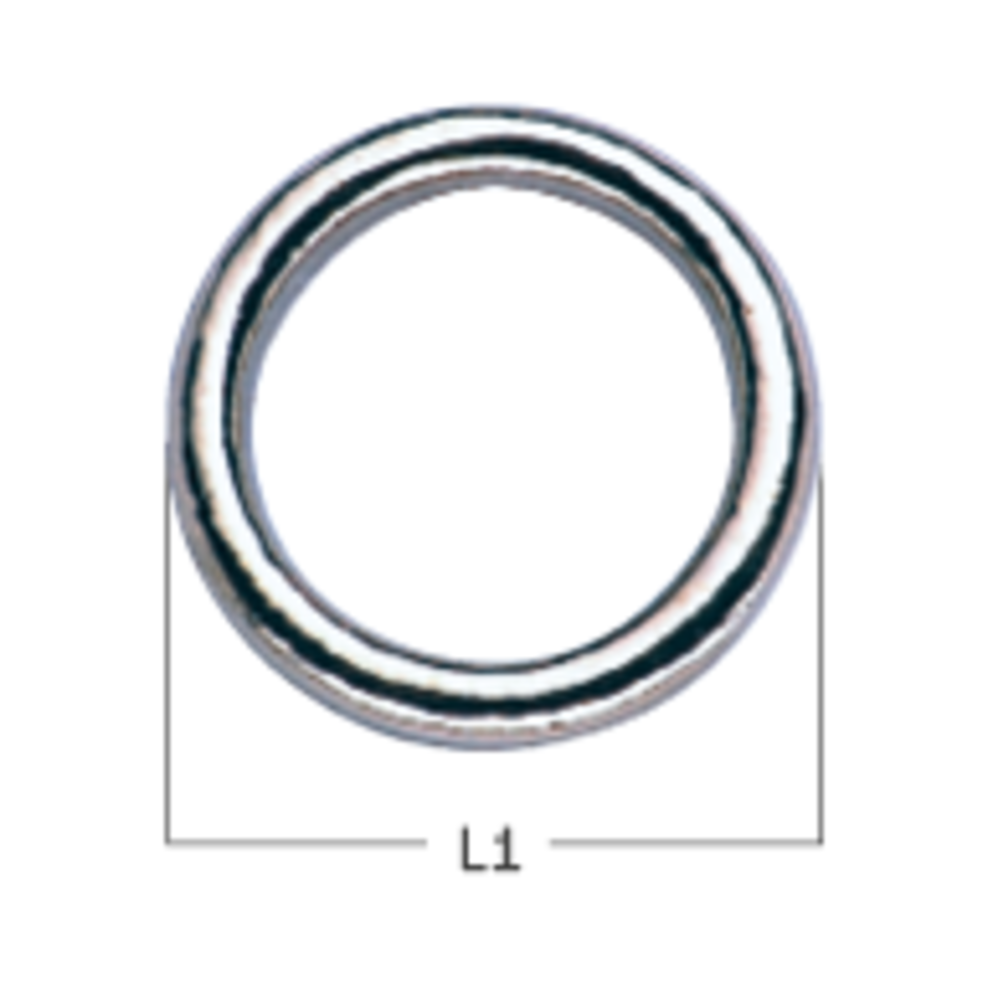 Ring - Edelstahl rostfrei, 36/25 mm