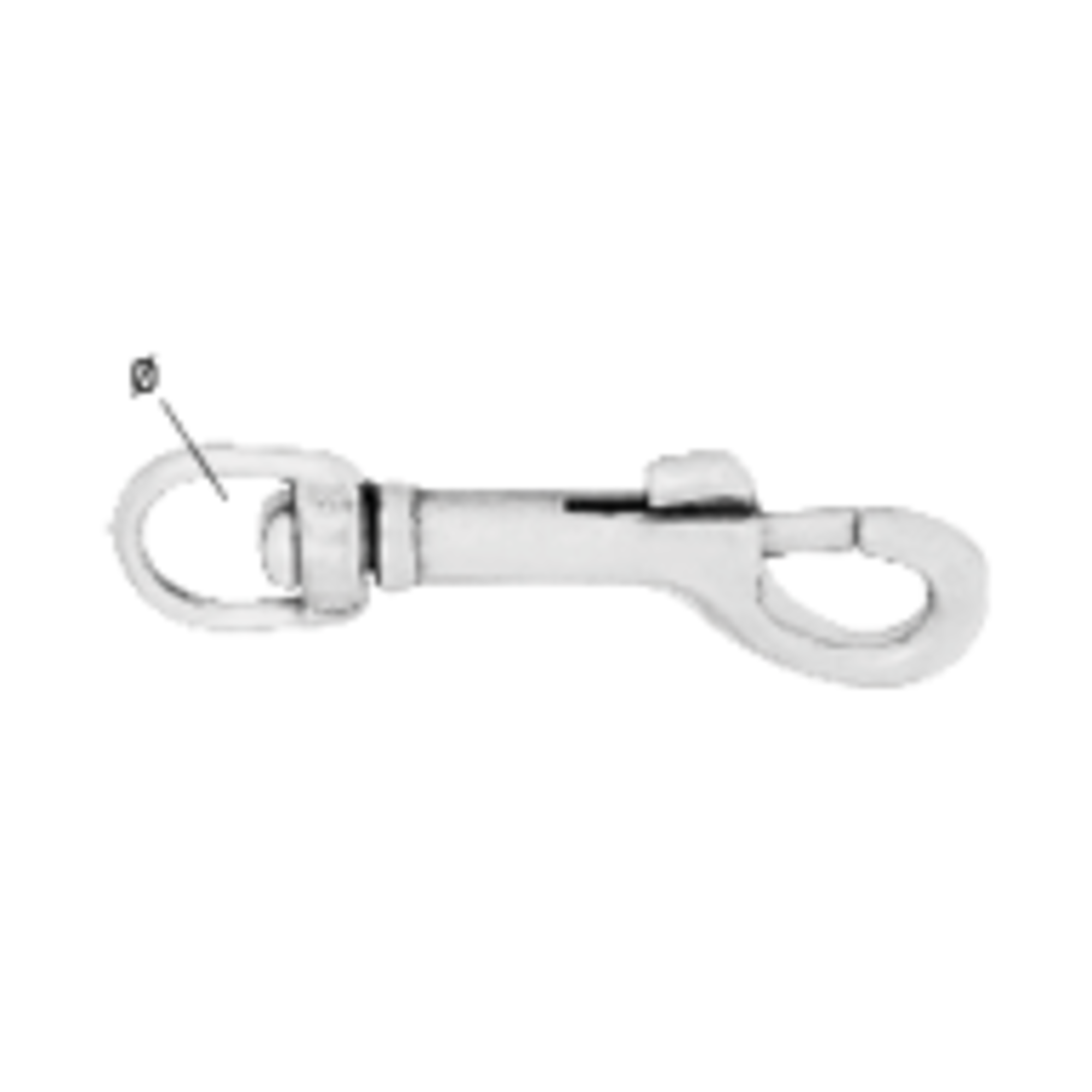 Wirbel-Karabiner - Edelstahl Rostfrei