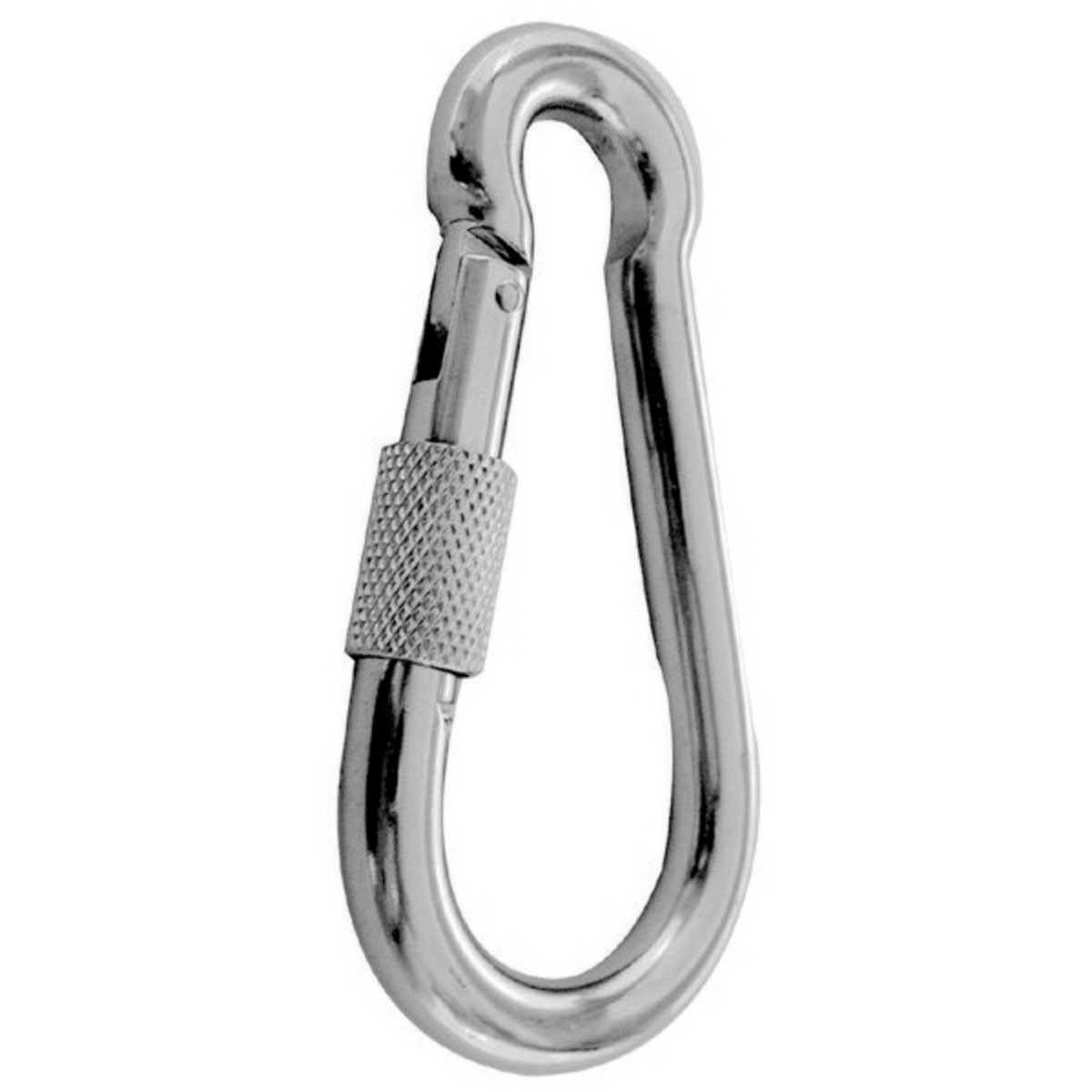 Schraubkarabiner - Edelstahl Rostfrei, Kausche