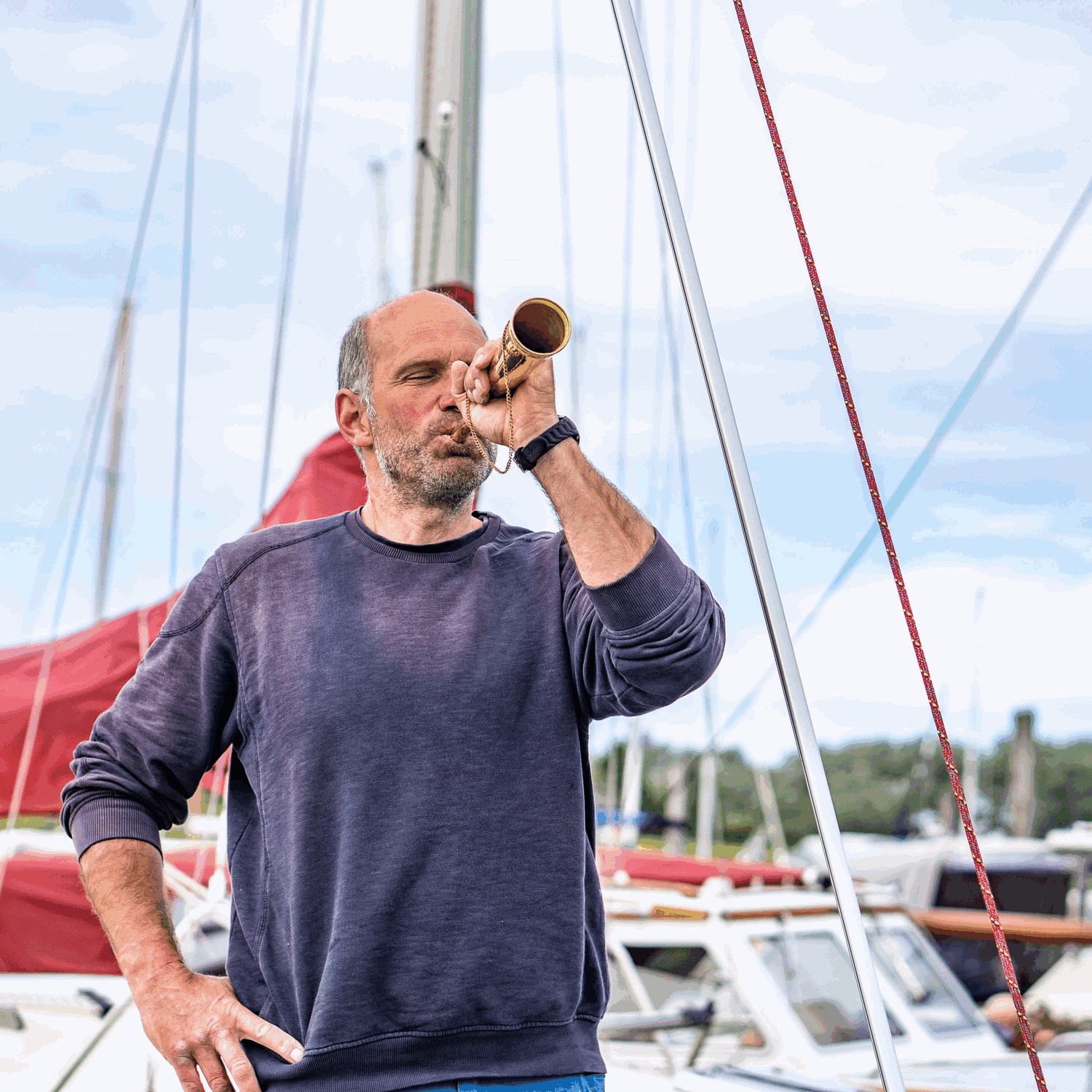 Signalhorn gerade - Messing