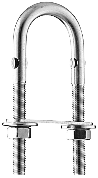 U-Bolzen - Edelstahl rostfrei, 84 mm, M6