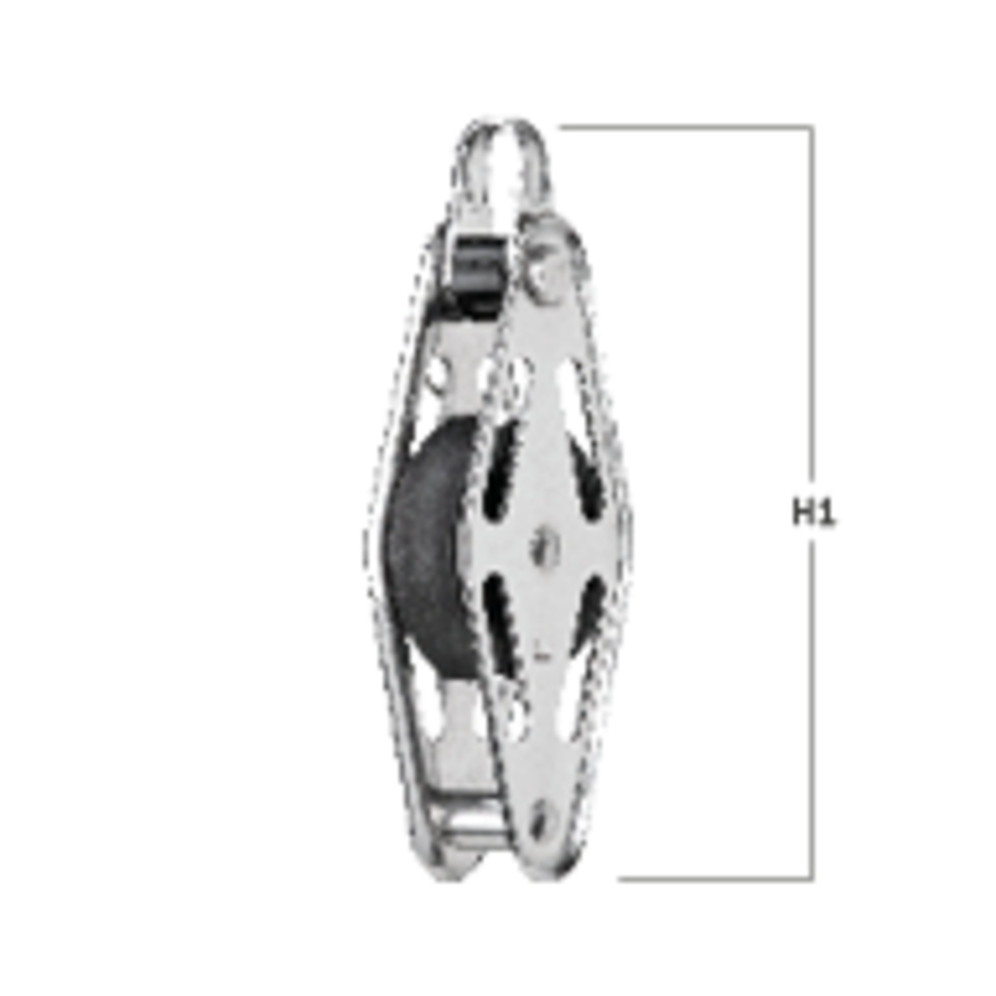 Gleitlager-Block 10 mm - 1 Rolle, Hundsfott, Bügel