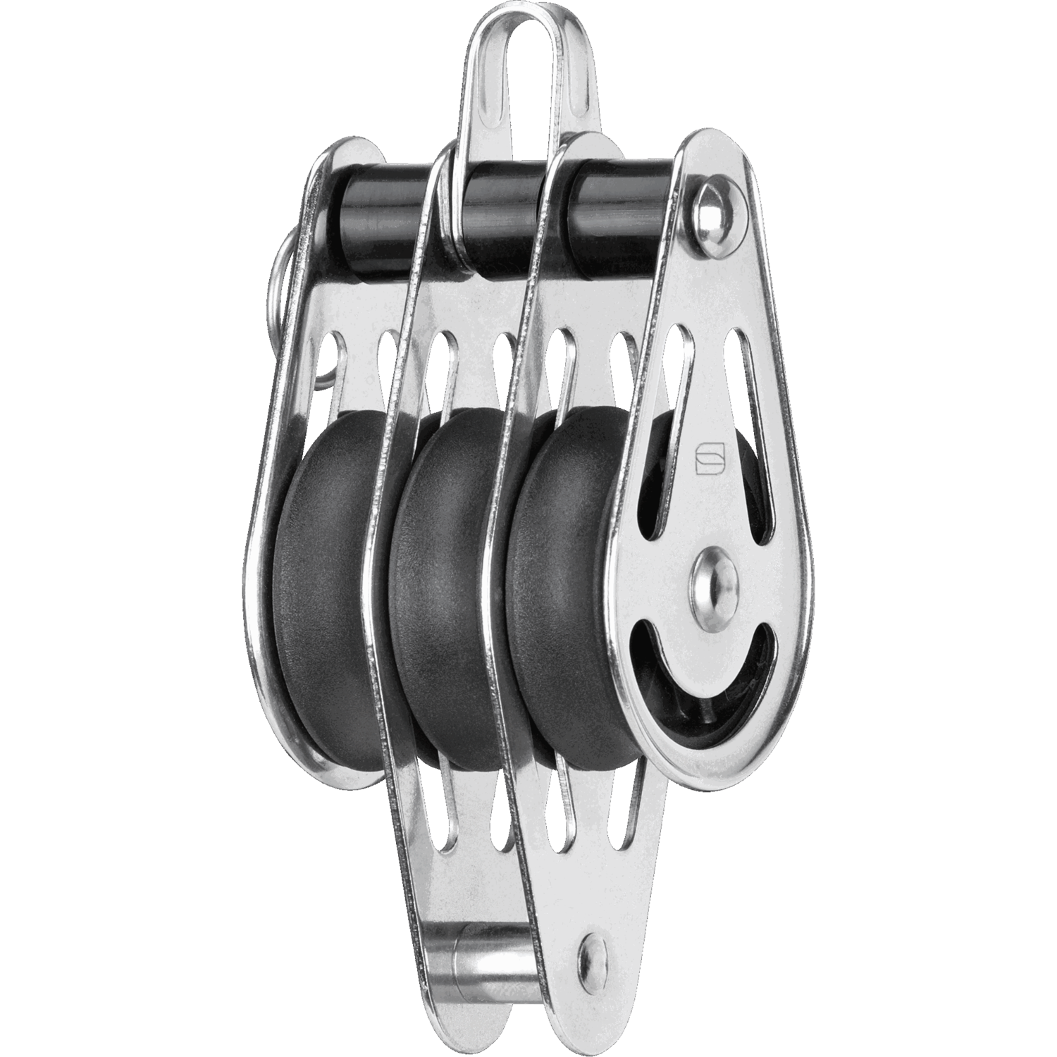 Gleitlager-Block 10 mm - 3 Rollen, Bügel, Hundsfott