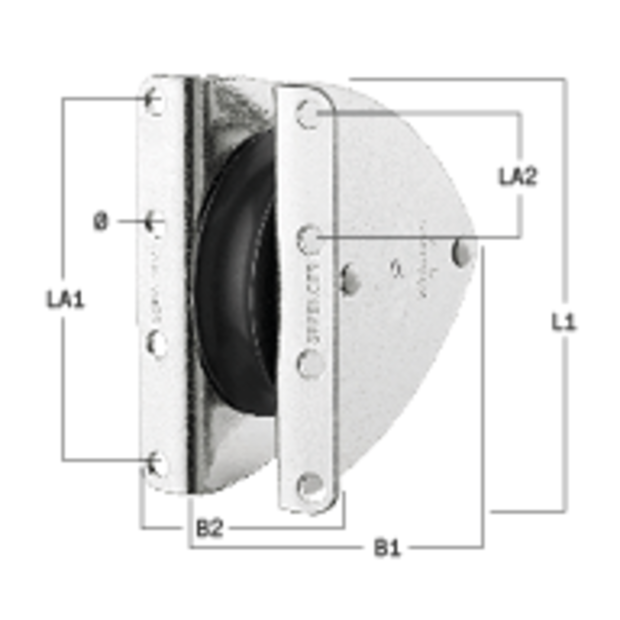 Masteinlassblock Gleitlager 10 mm - 1 Rolle