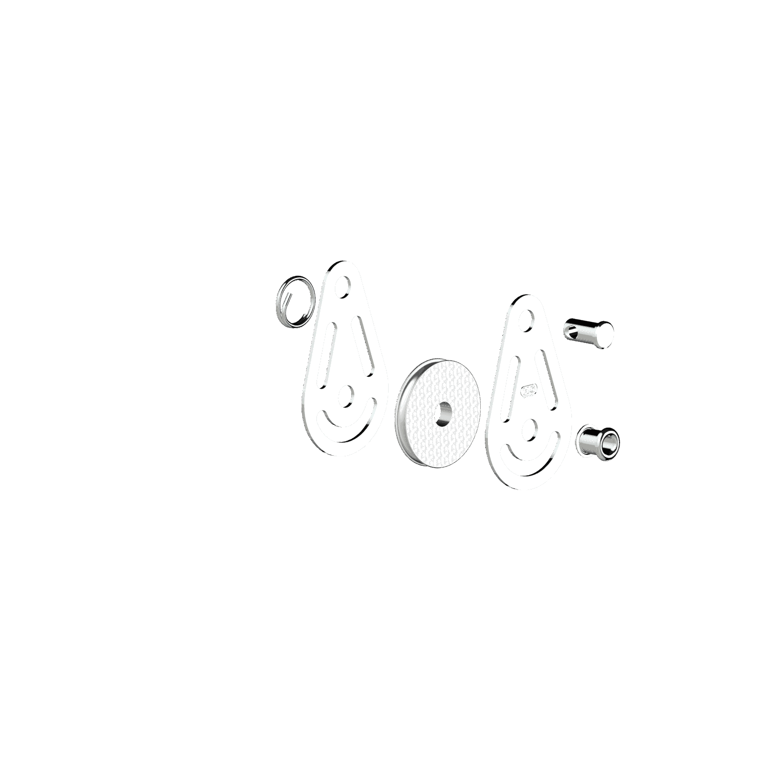 Drahtblock Gleitlager 4 mm - 1 Rolle,2 Hohlachsen