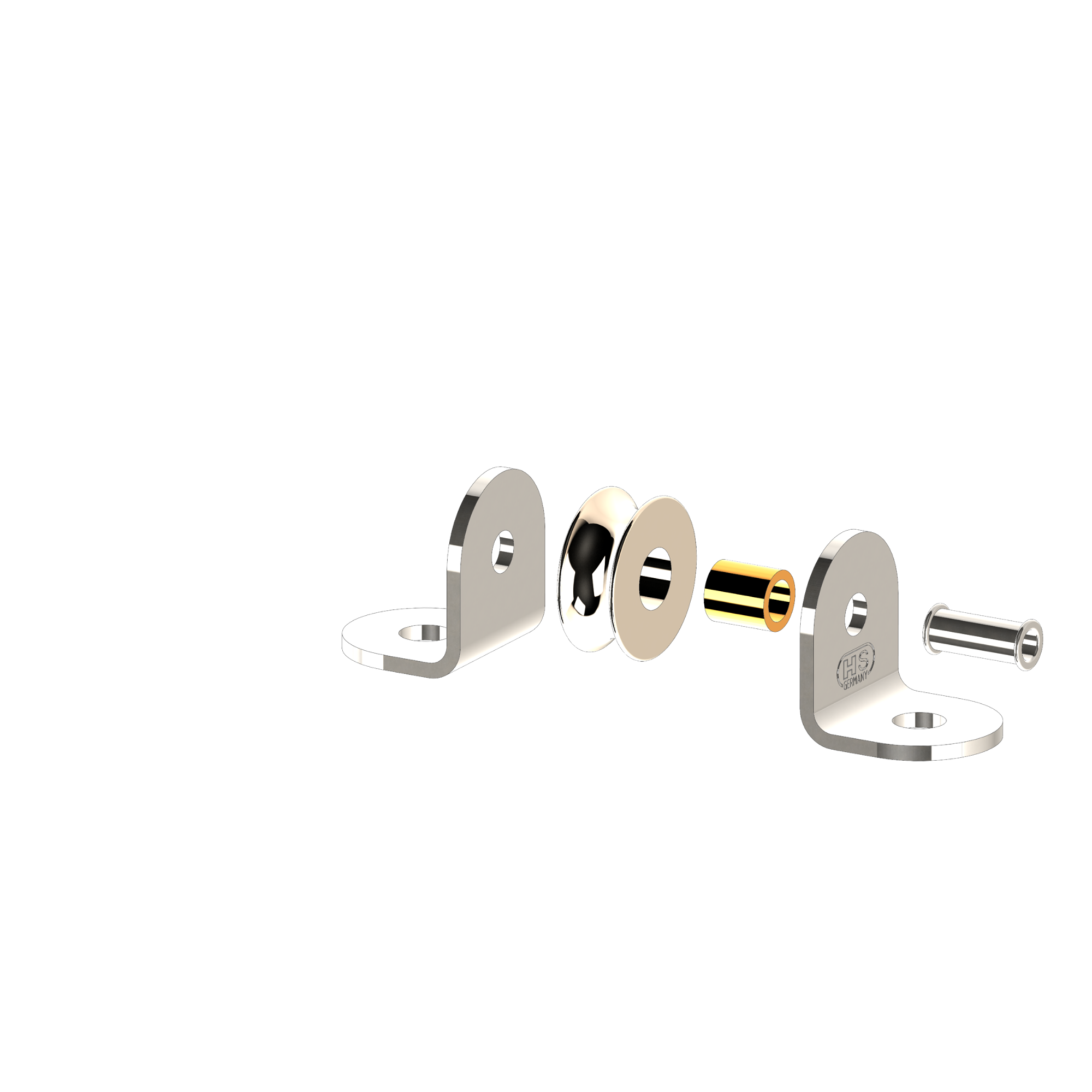 Mini-Stehblock mit Messingrolle 6 mm