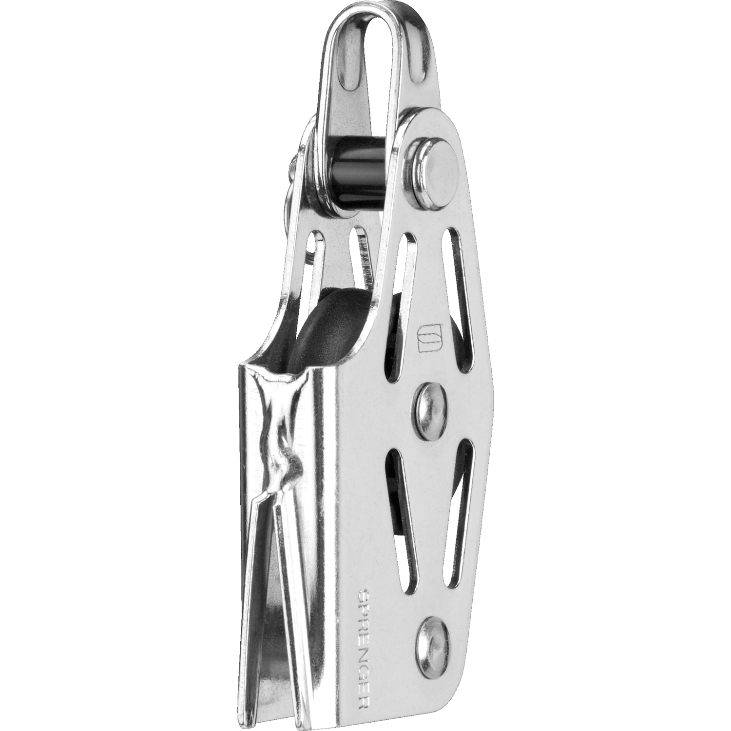 V-Klemmenblock Gleitlager 6 mm - 1 Rolle, Hundsfott, Bügel