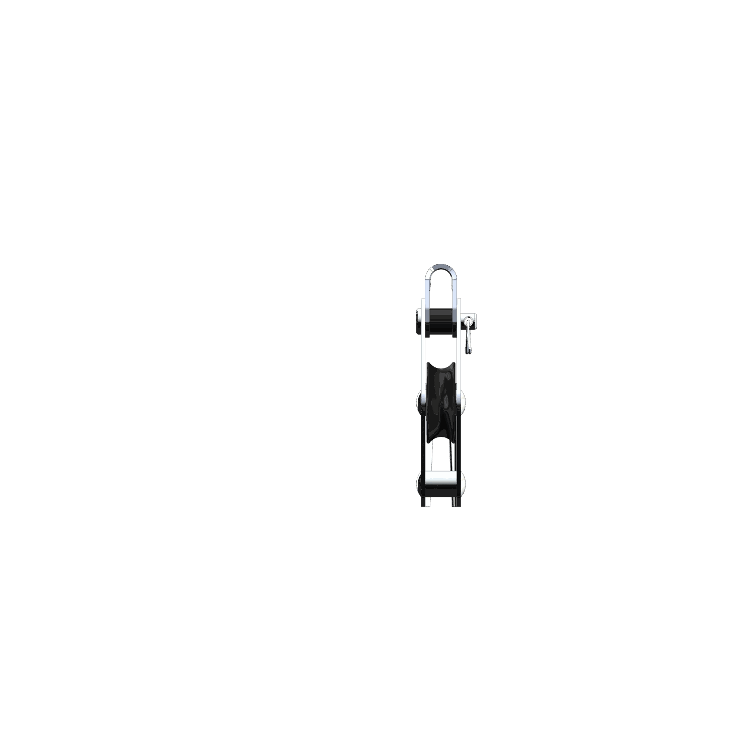 V-Klemmenblock Gleitlager 6 mm - 1 Rolle, Hundsfott, Bügel