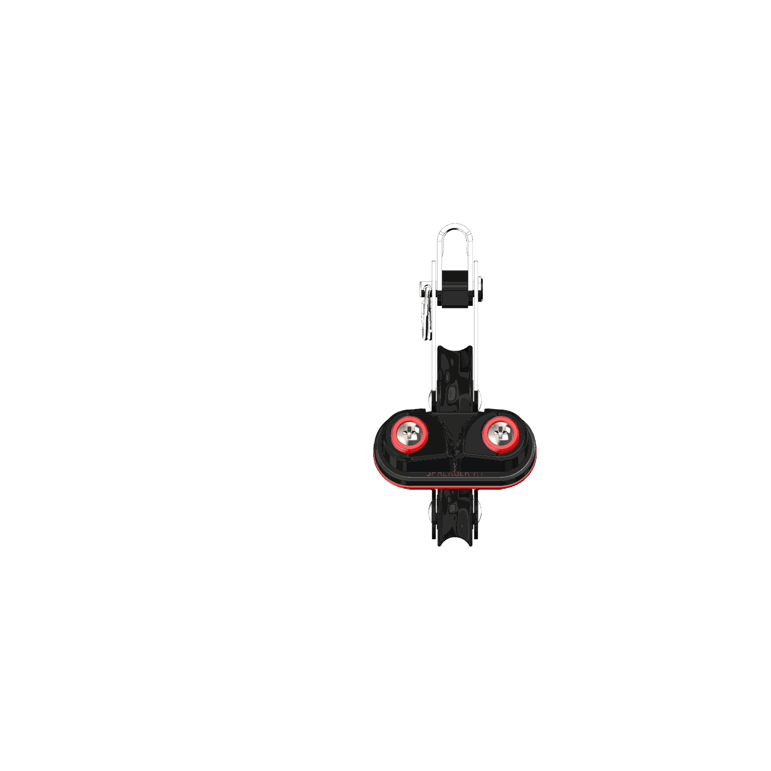 Niederholer-Block Gleitlager 6-8 mm - 2 Rollen, Bügel, Schotklemme