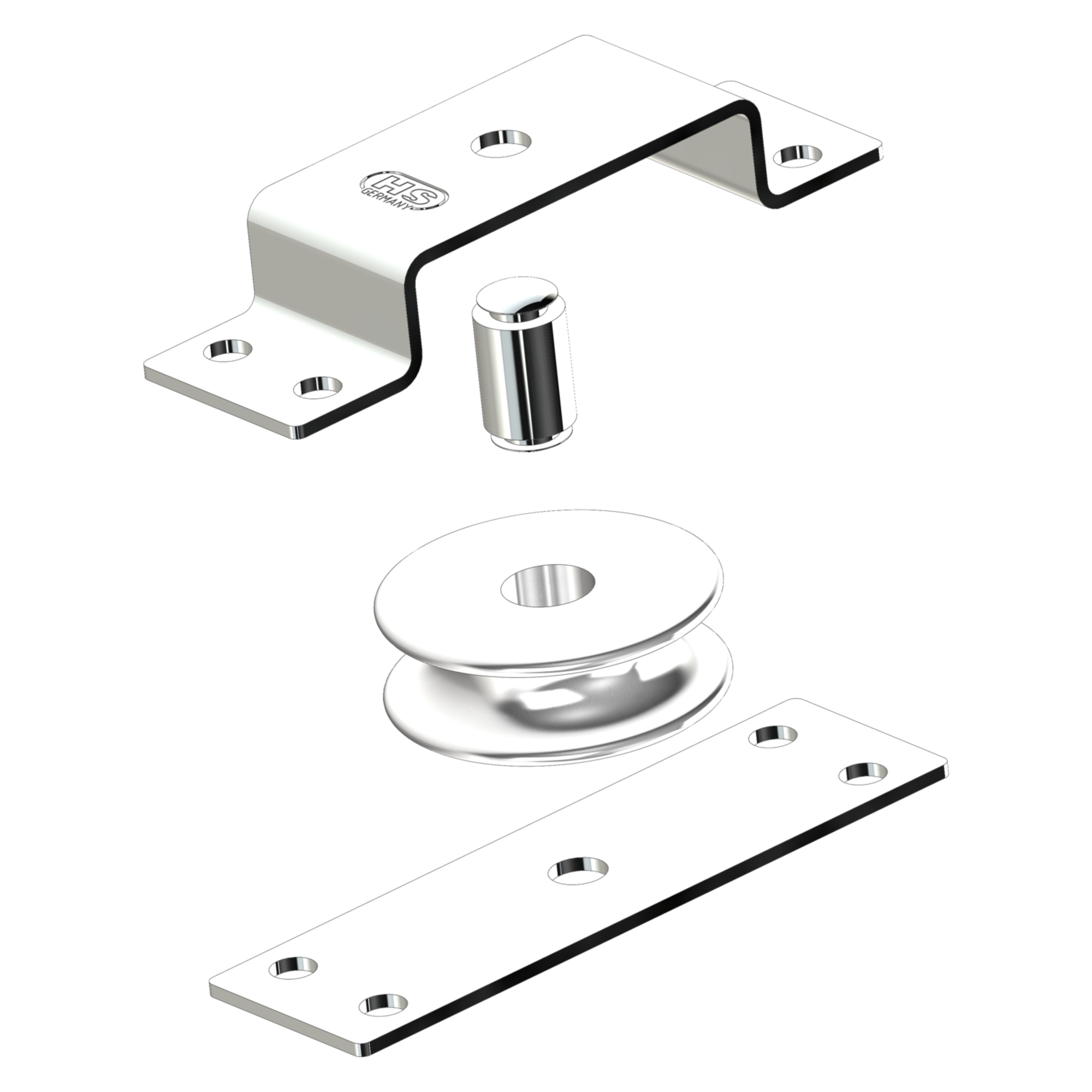 Liegeblock für Draht Gleitlager 6 mm - 1 Rolle