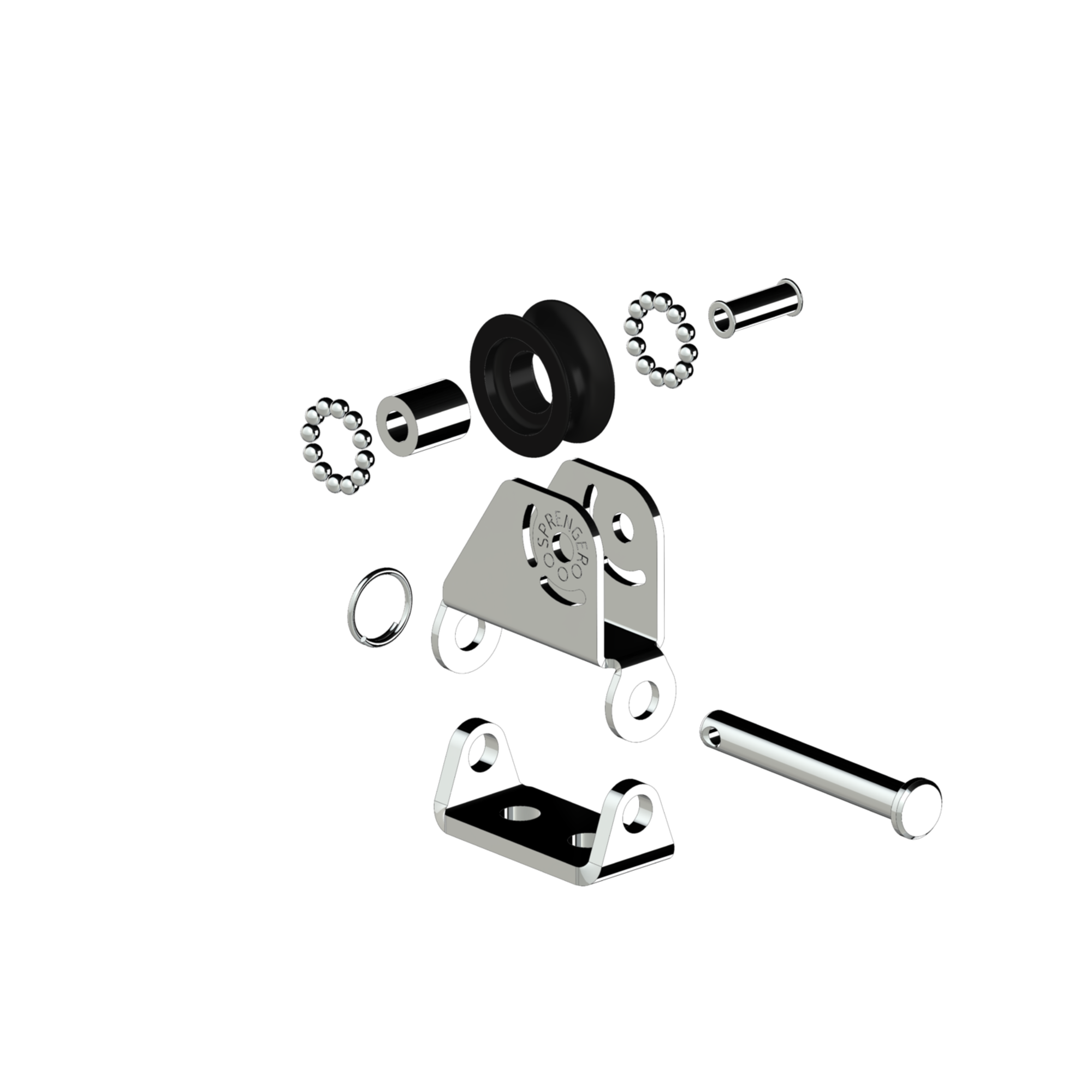 Micro XS Kippbarer Umlenkblock 6 mm - 1 Rolle