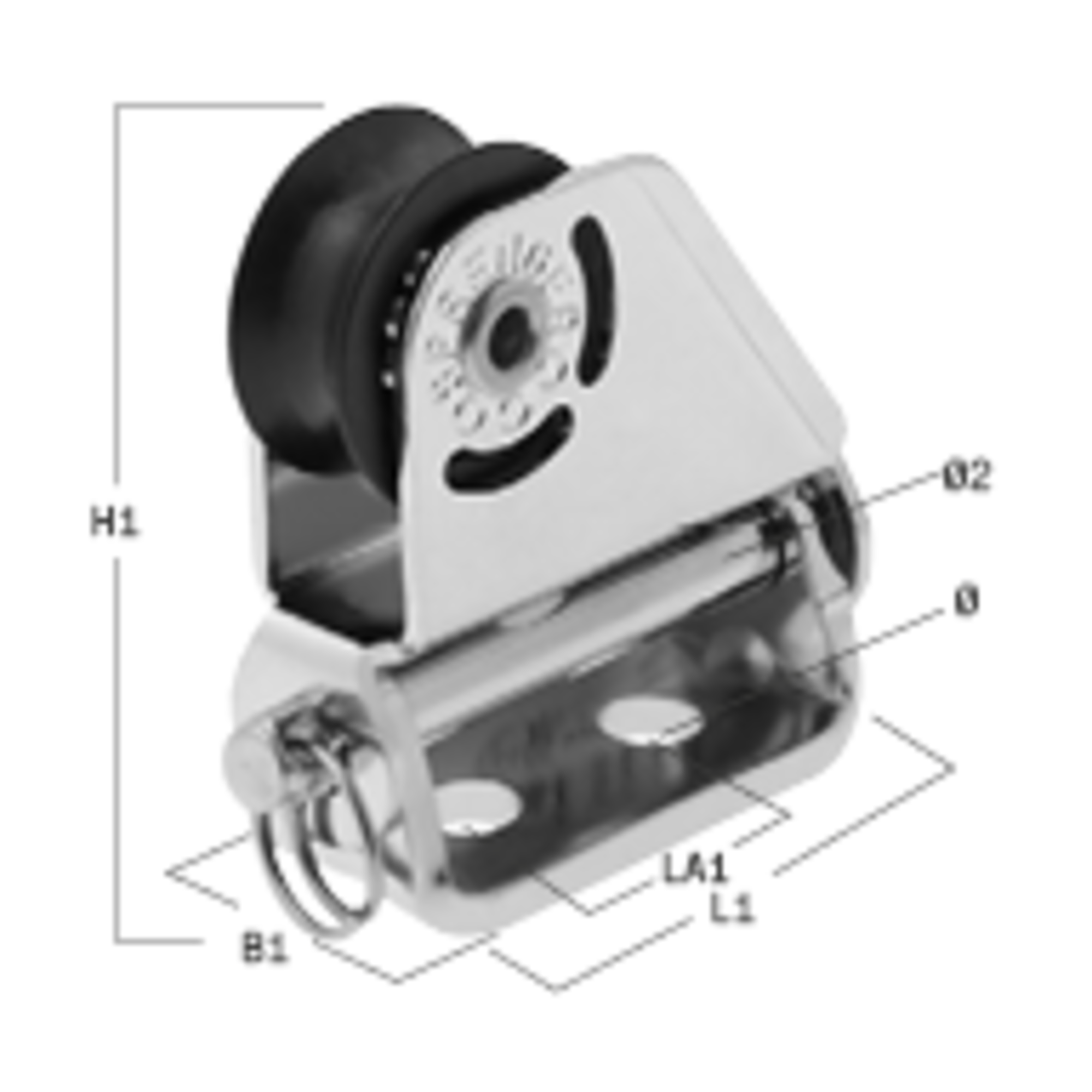 Micro XS Kippbarer Umlenkblock 6 mm - 1 Rolle