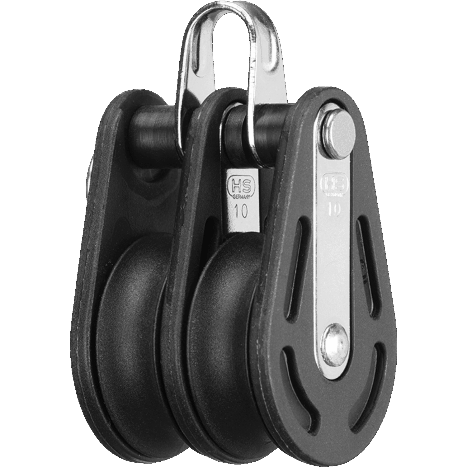 Gleitlager-Block 10 mm - 2 Rollen, Bügel