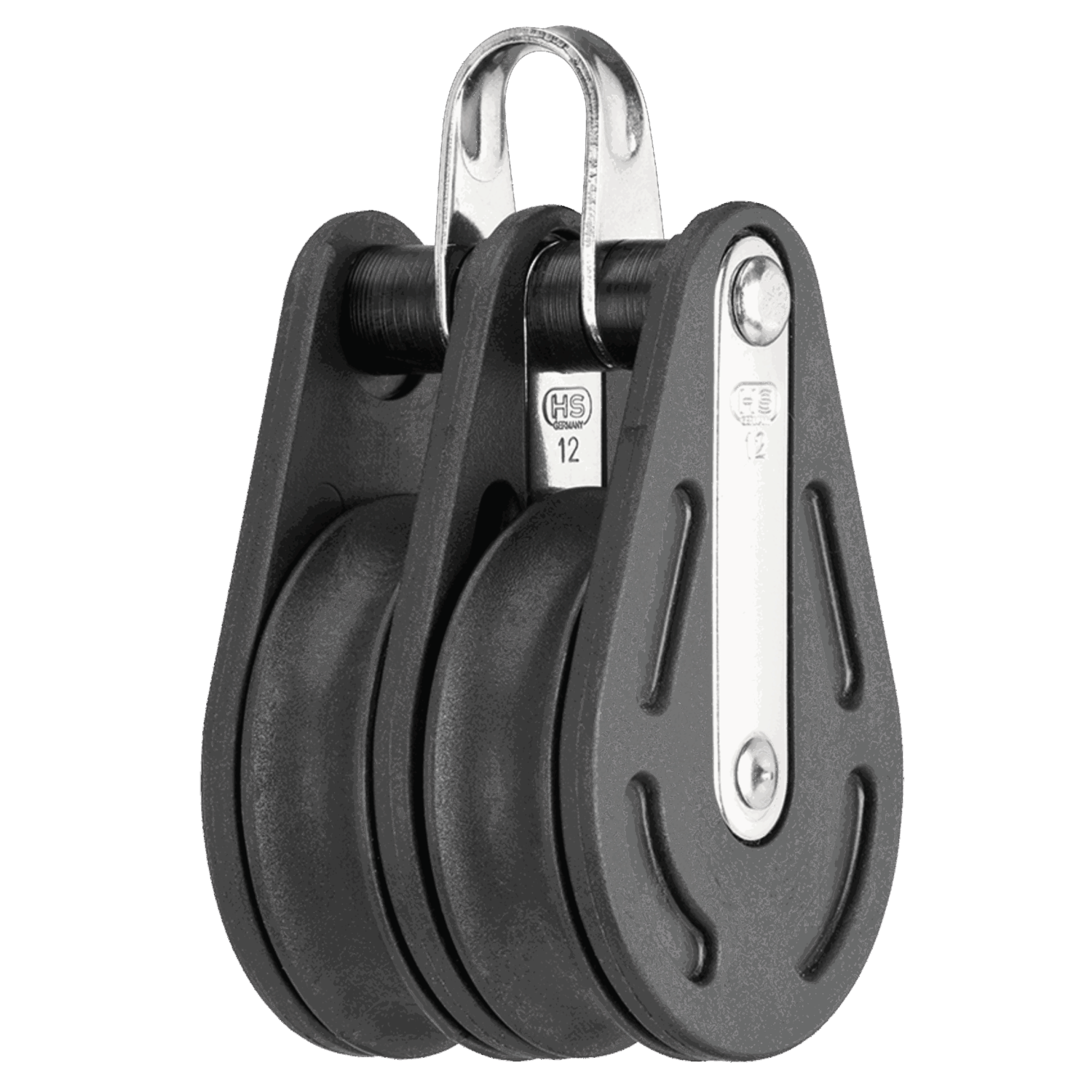 Sliding bearing block 12 mm 2 sheaves, bow