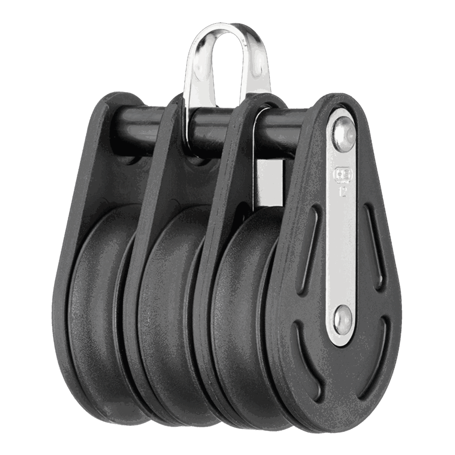 Sliding bearing block 12 mm 3 sheaves, bow