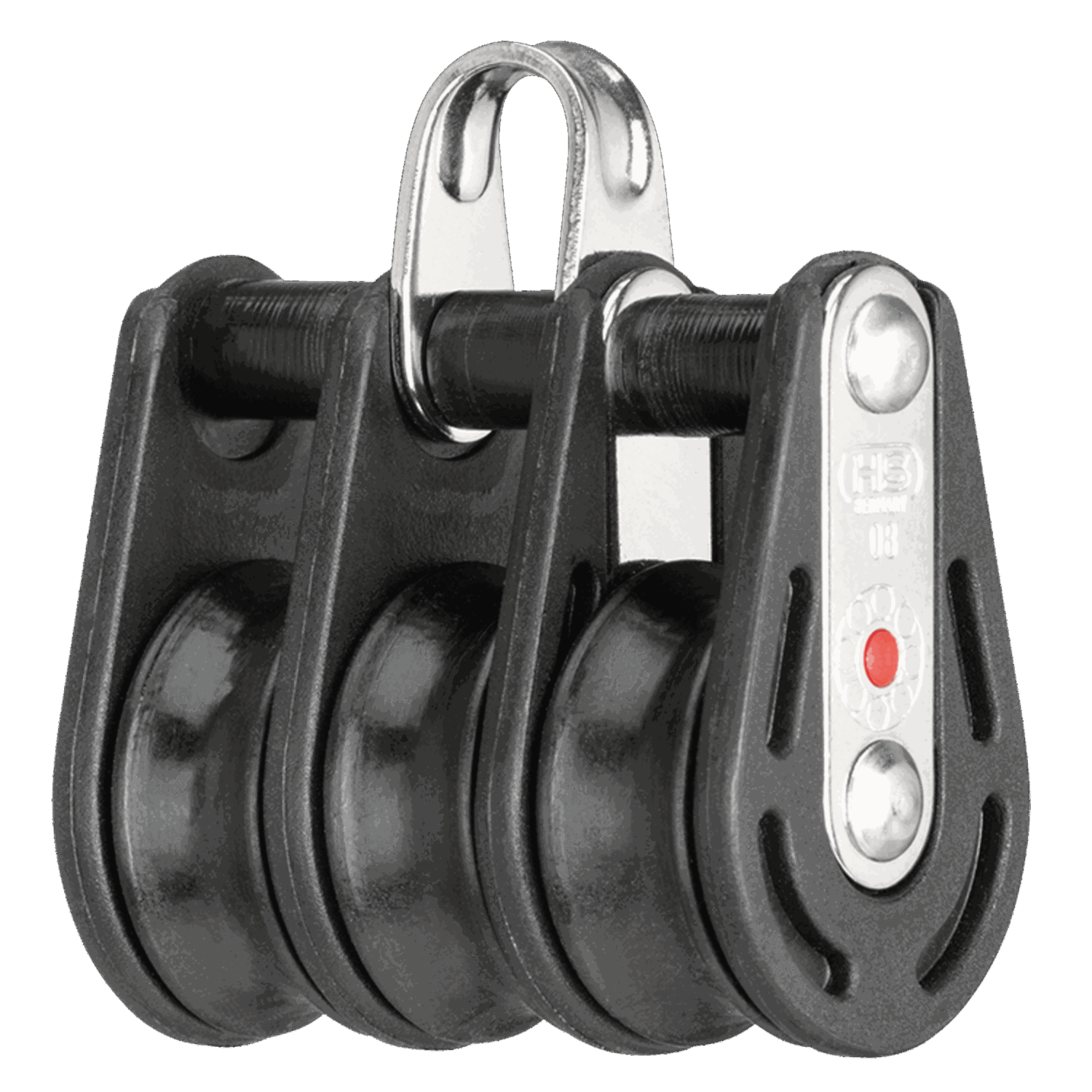 Kugellager-Block 8 mm - 3 Rollen, Bügel