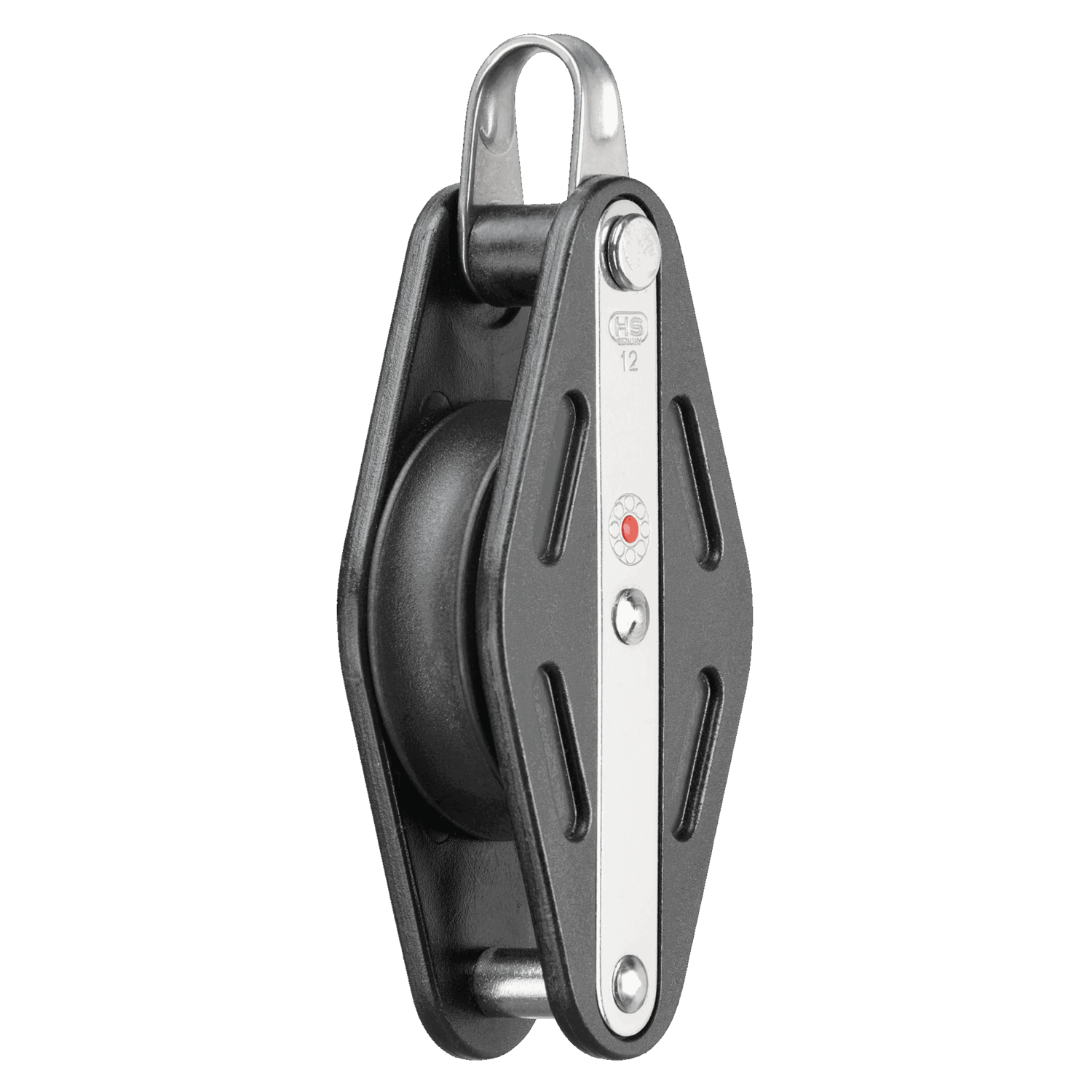 Kugellager-Block 12 mm - 1 Rolle, Bügel, Hundsfott