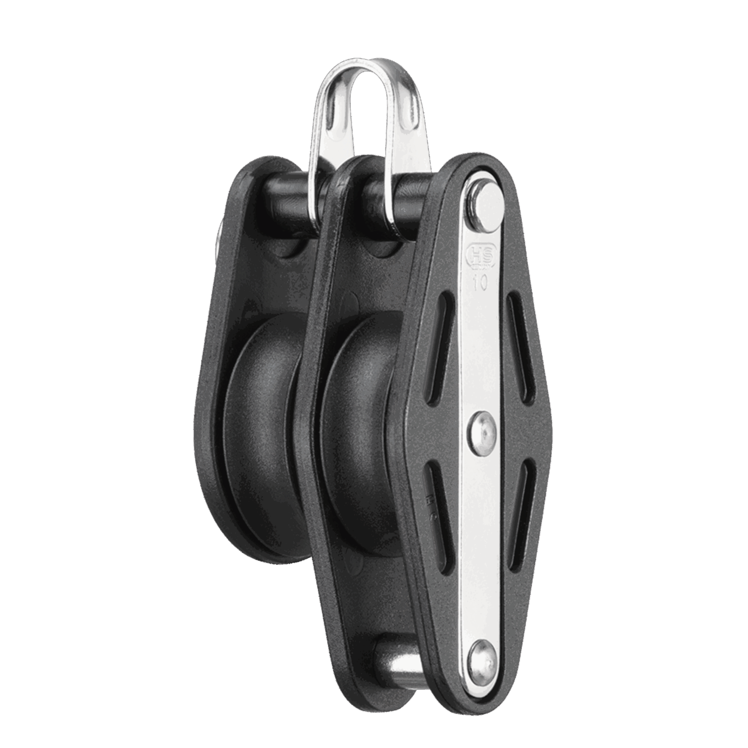 Gleitlager-Block 10 mm - 2 Rollen, Bügel, Hundsfott