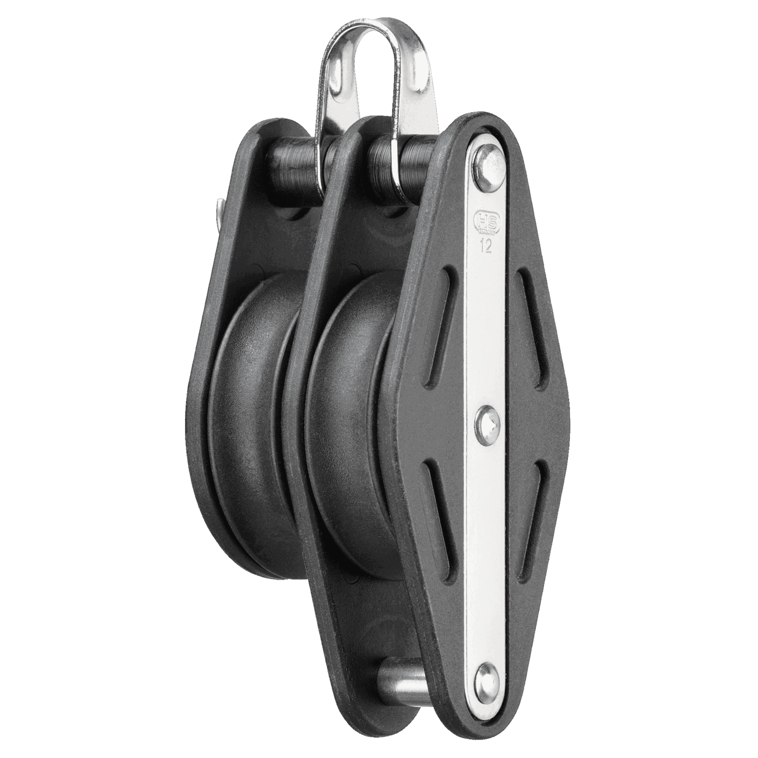 Gleitlager-Block 12 mm - 2 Rollen, Bügel, Hundsfott