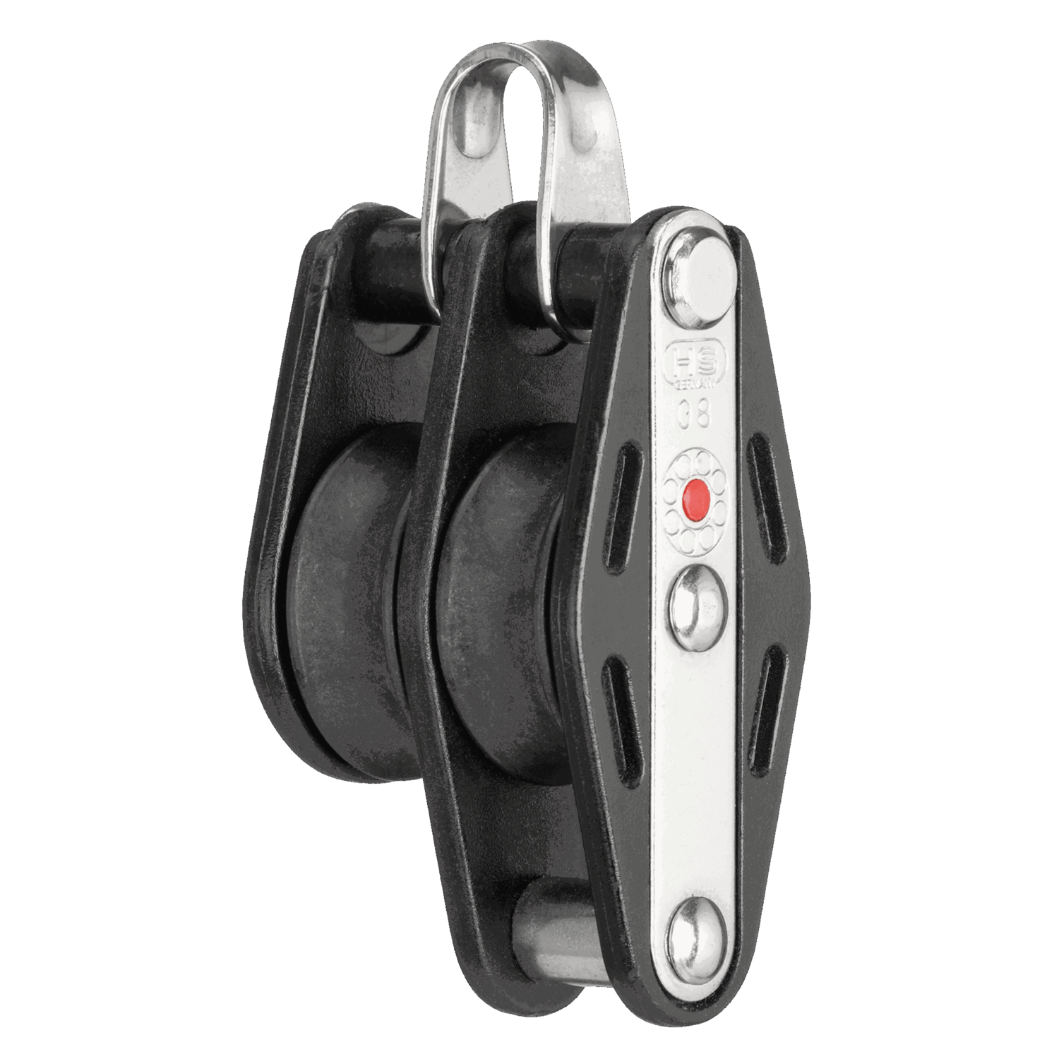 Kugellager-Block 8 mm - 2 Rollen, Hundsfott, Bügel