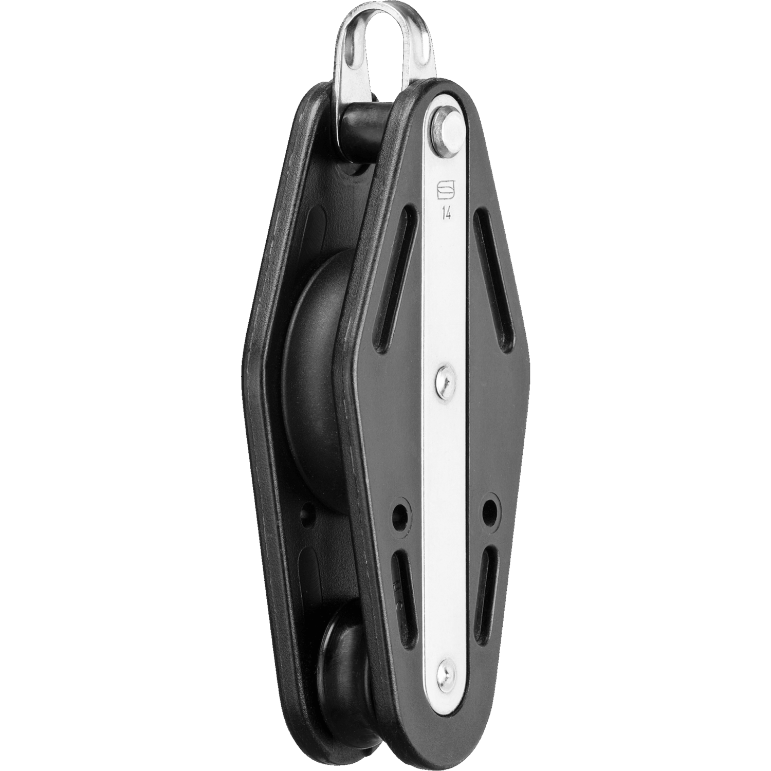 Violinblock Gleitlager 14 mm - 2 Rollen, Bügel