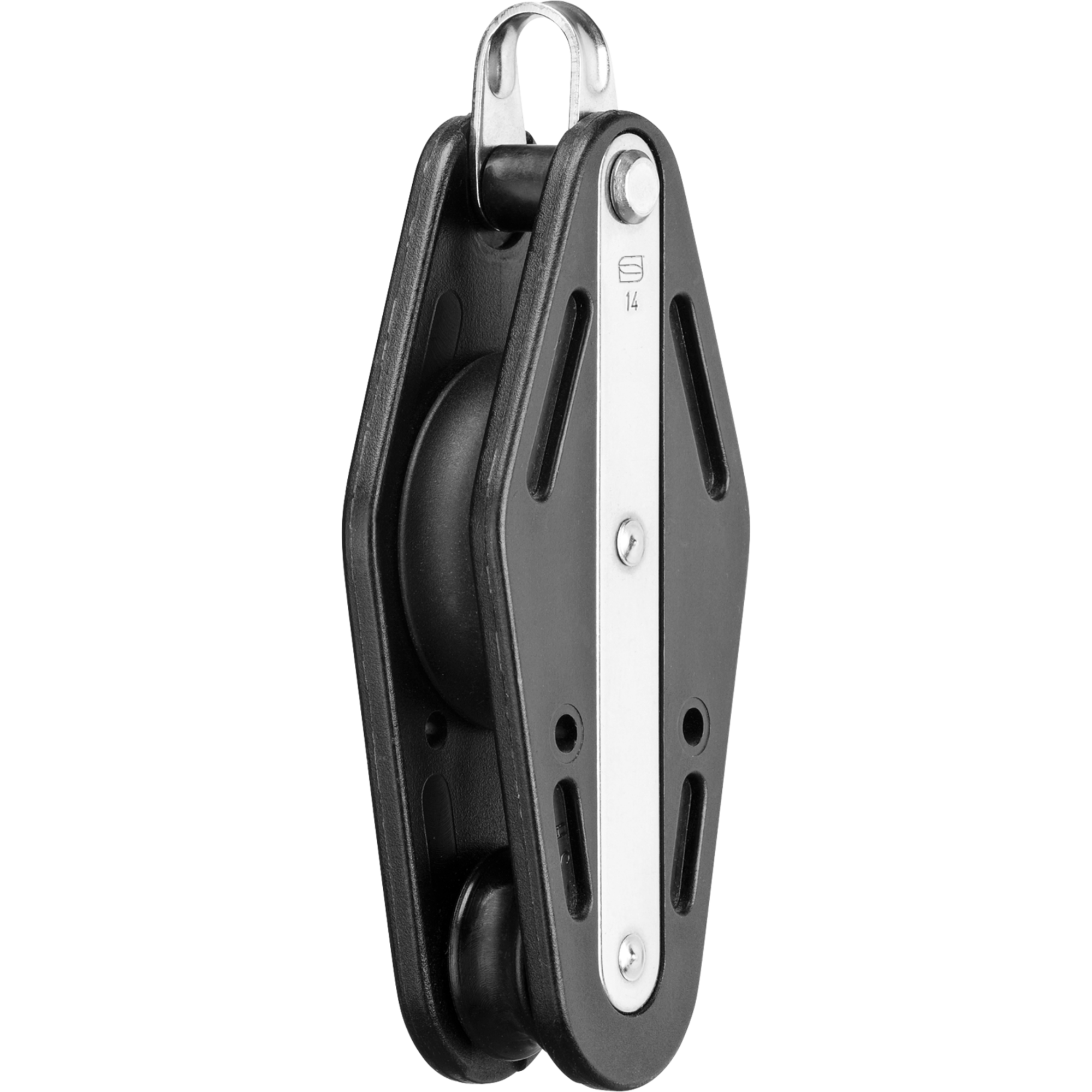 Violinblock Gleitlager 14 mm - 2 Rollen, Bügel