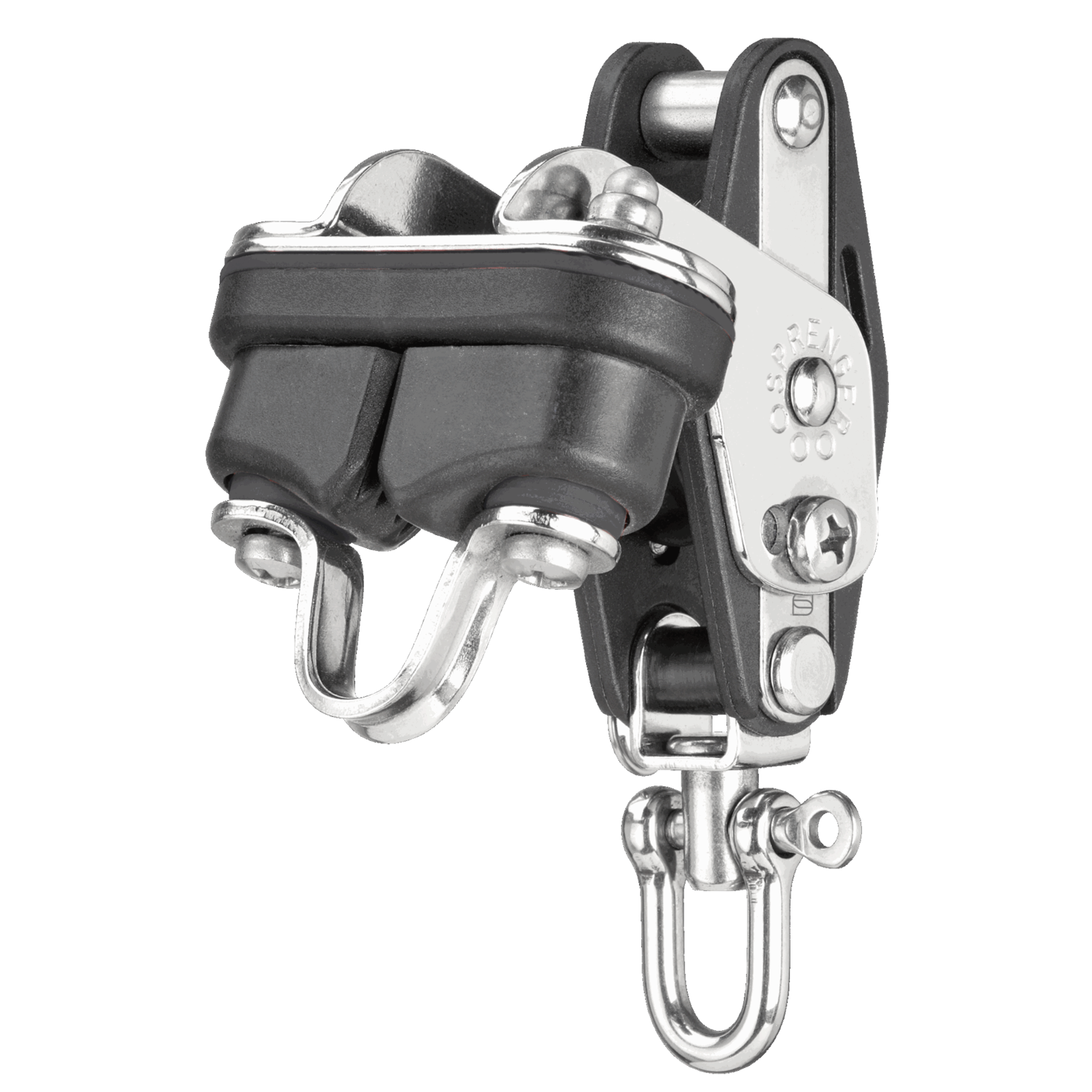 Großschotblock Kugellager 8 mm - 1 Rolle, Hundsfott, Schotklemme, Wirbel