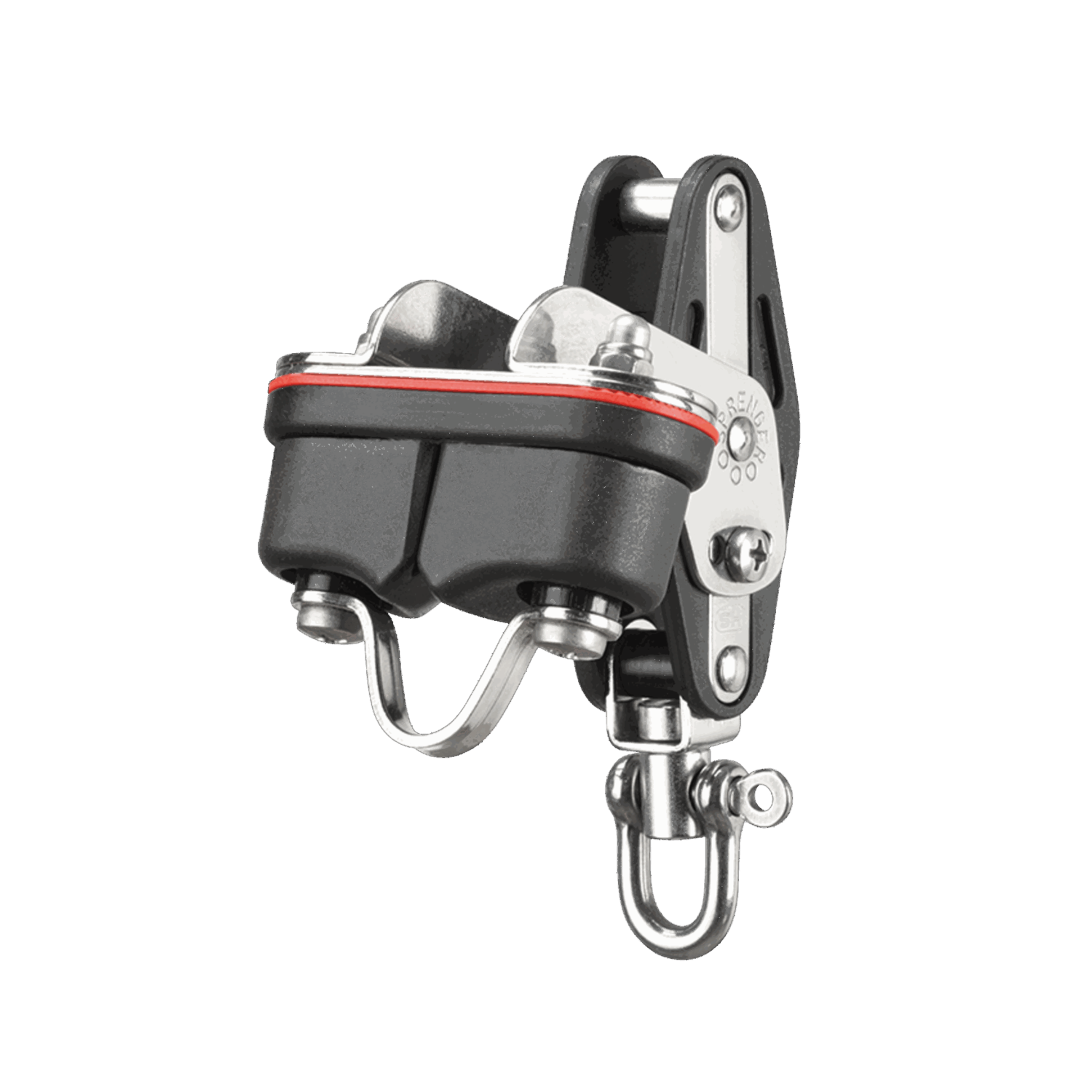 Großschotblock Kugellager 10 mm - 1 Rolle, Hundsfott, Schotklemme, Wirbel