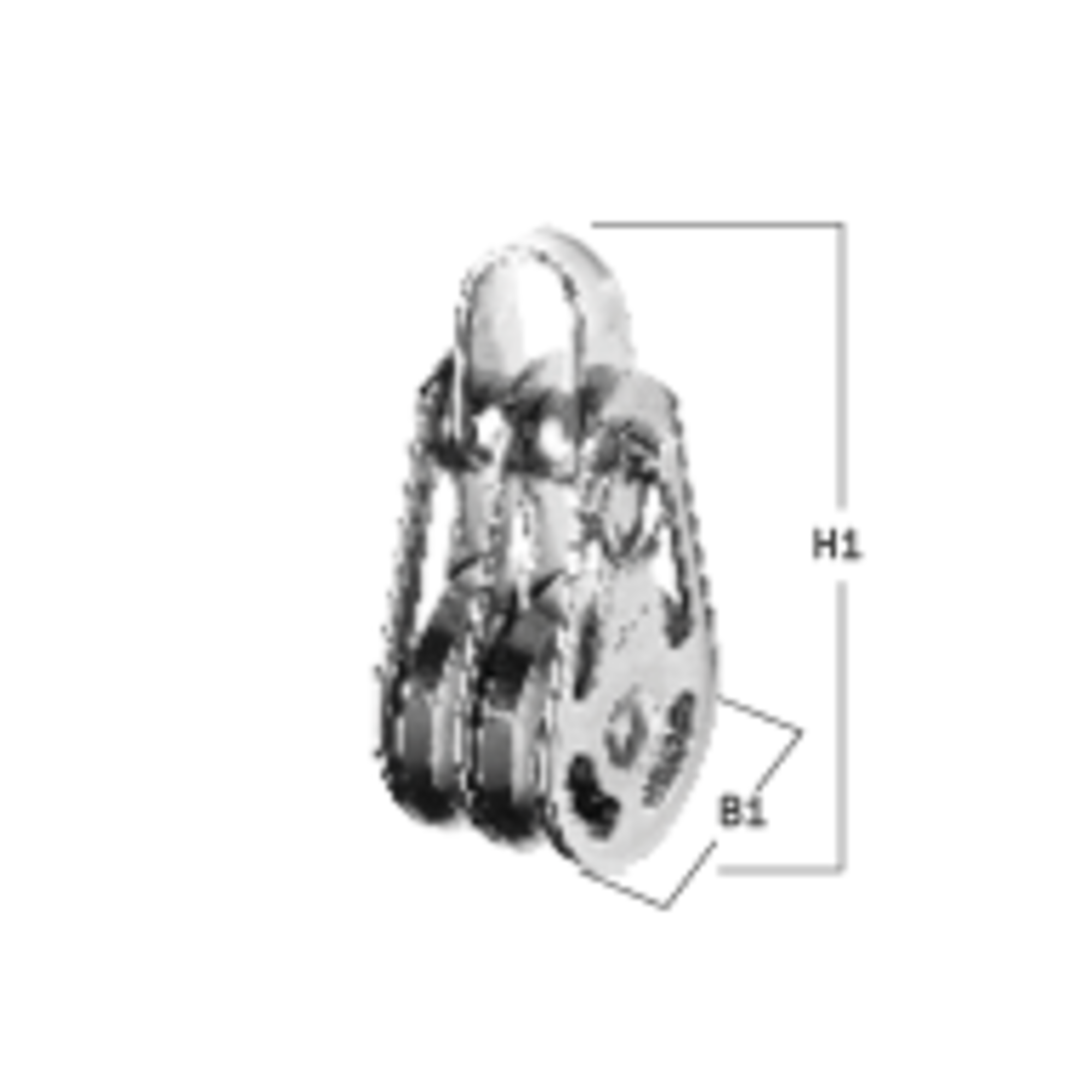 High Load Block Kugellager 3-5 mm - 2 Rollen, Bügel