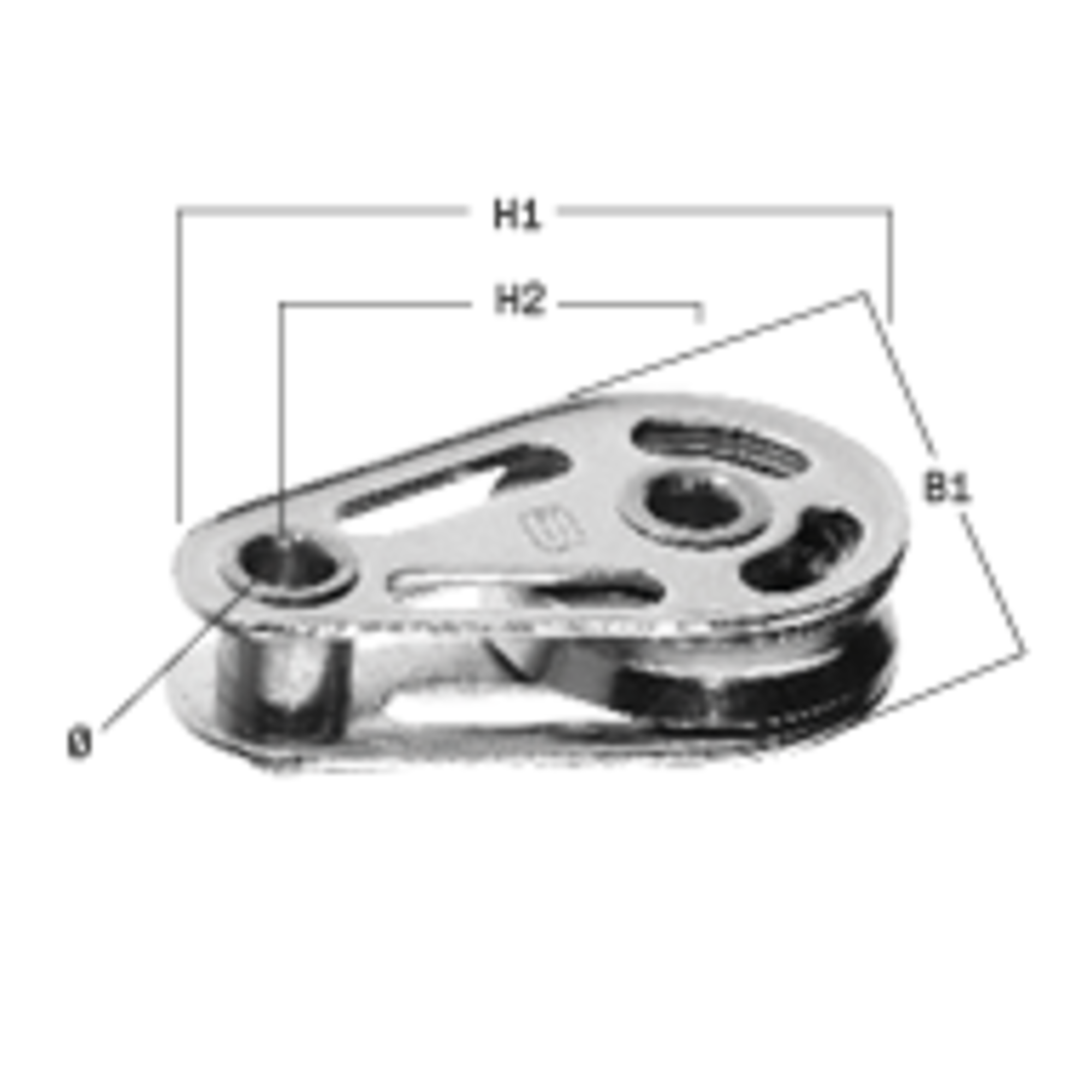 High Load Liegeblock Kugellager 8 mm - 1 Rolle, Hohlachsen