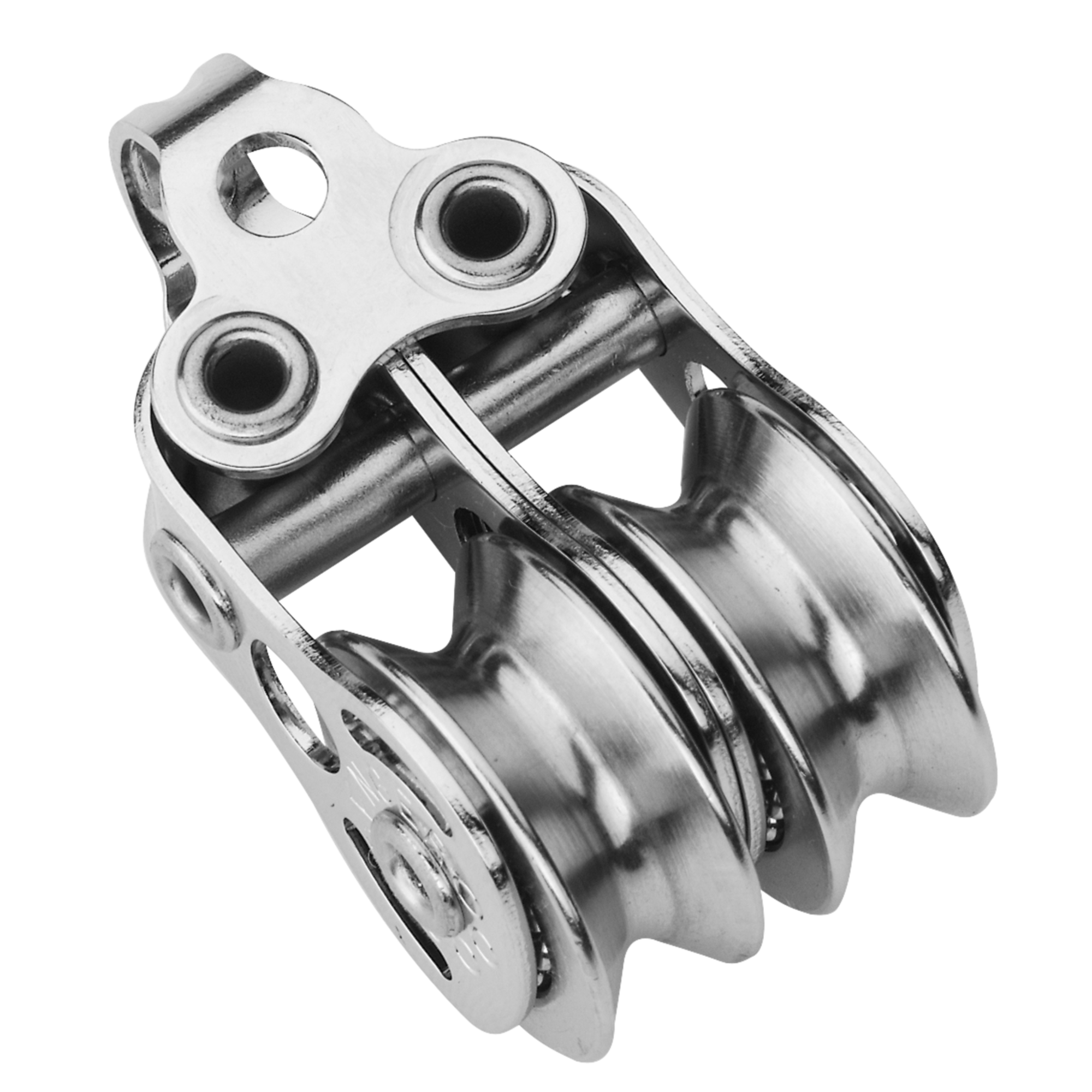 Micro XS Block für Draht 4 mm Kugellager - 2 Rollen, Bügel