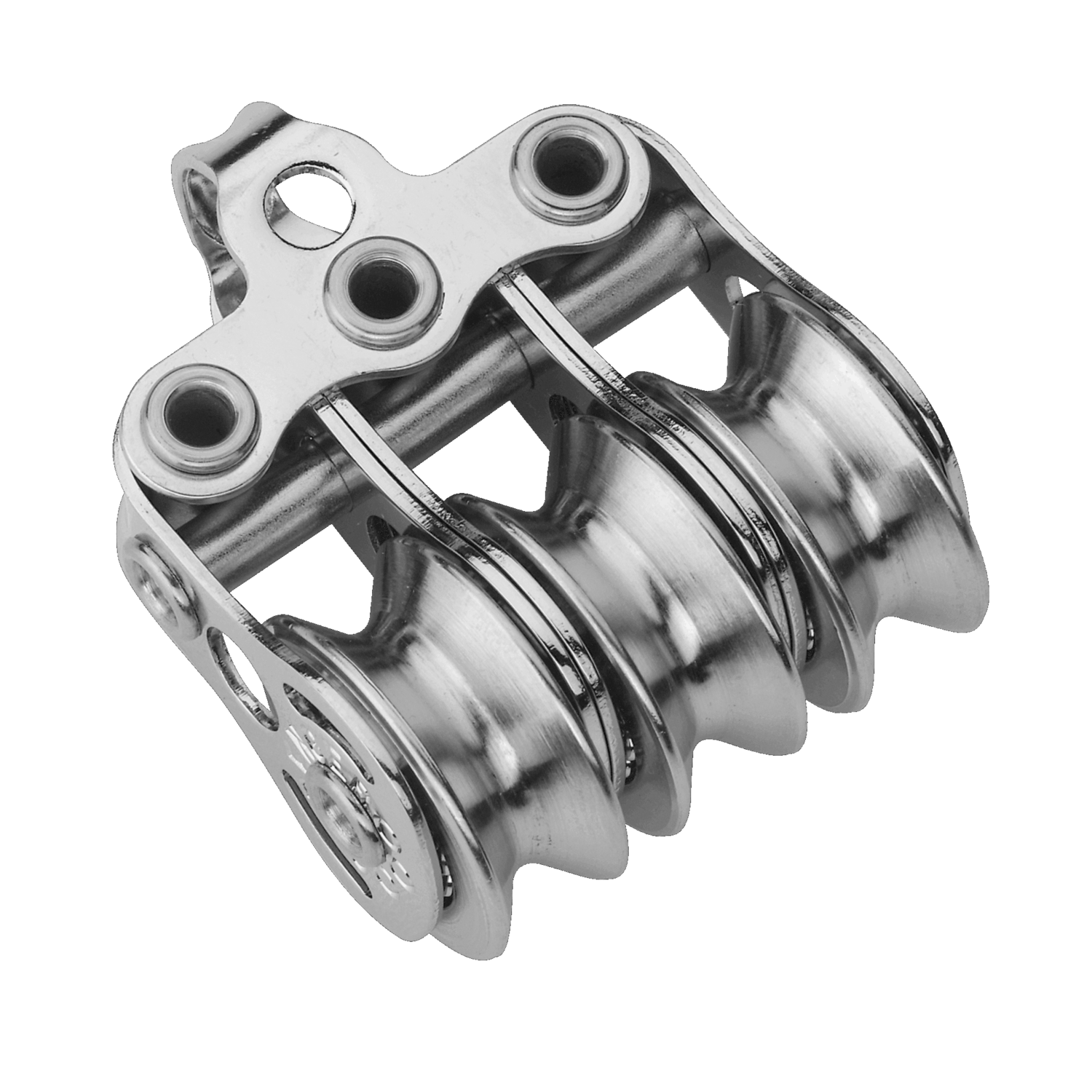 Micro XS Block für Draht 4 mm Kugellager - 3 Rollen, Bügel