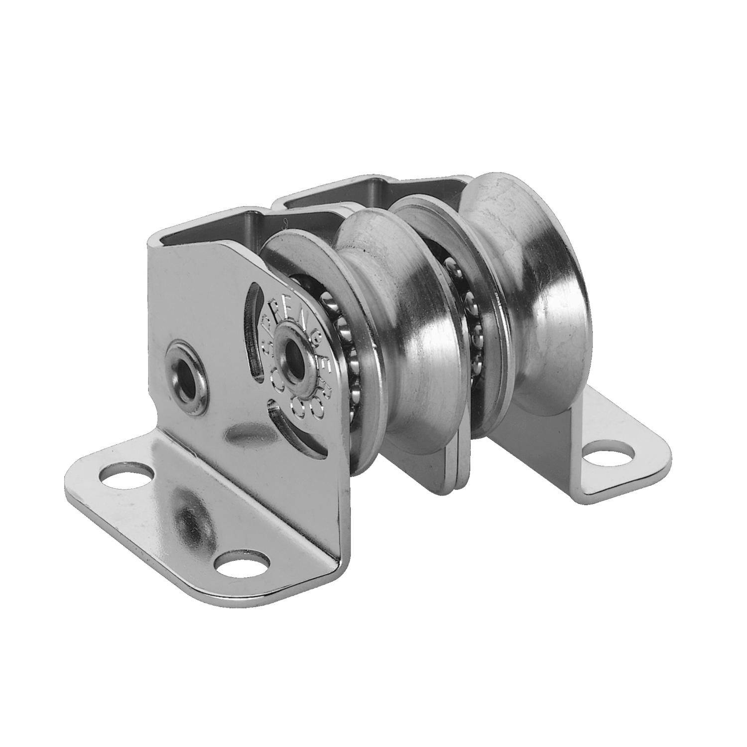 Micro XS Stehblock für Draht Kugellager 4 mm - 2 Rollen