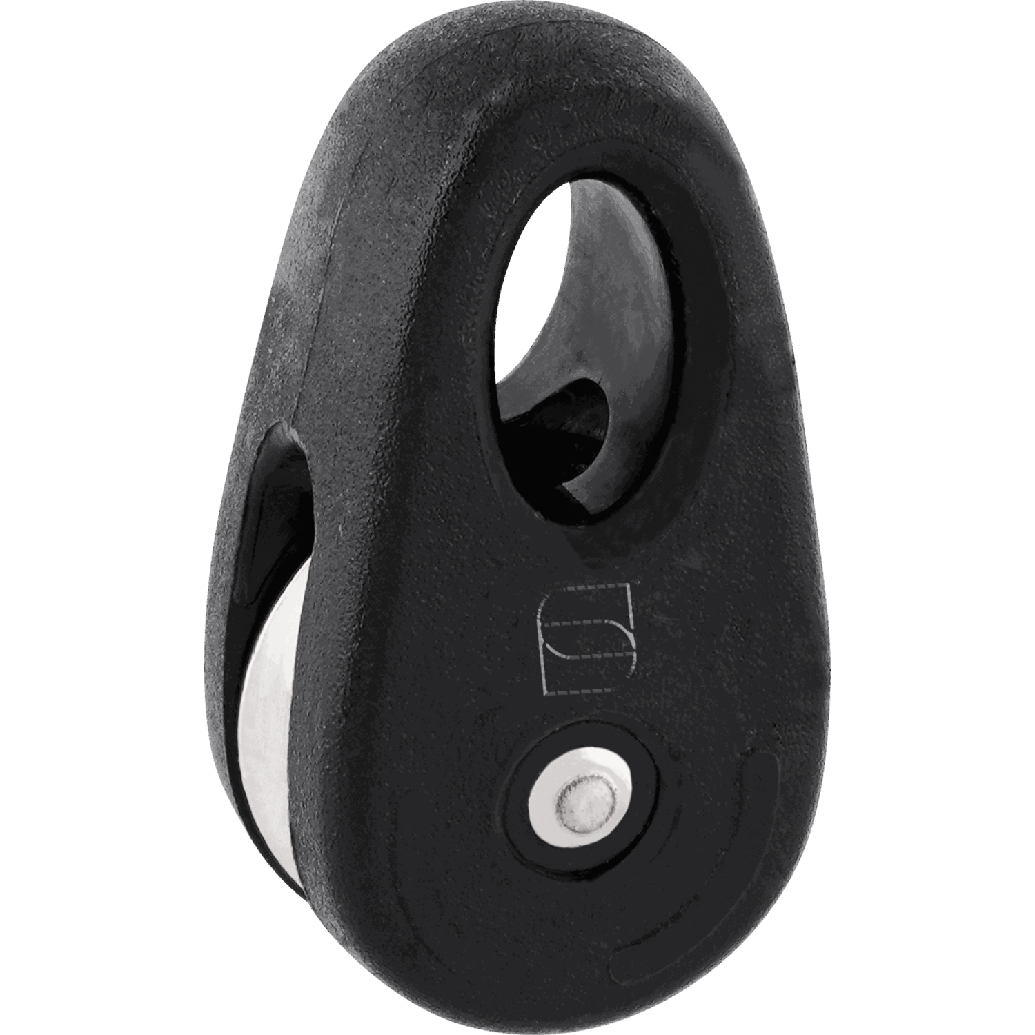 Kite-Block mit Messingrolle, Gleitlager, für 4 mm Tauwerk