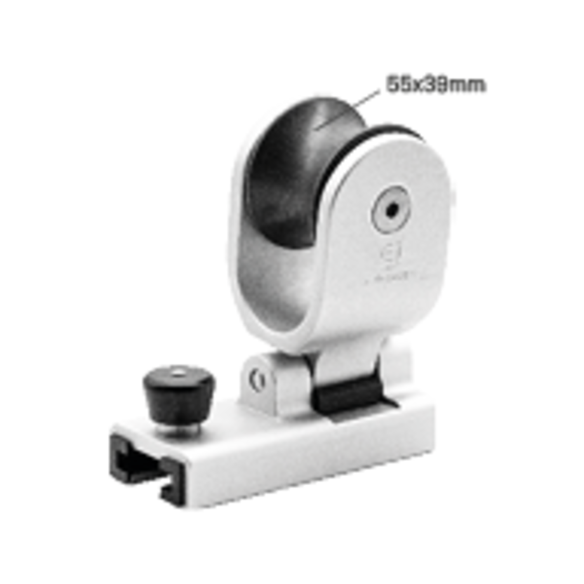 Genuaschlitten Gleitlager für Schiene 32 x 6 mm - 1 Rolle, Gleitschuhe