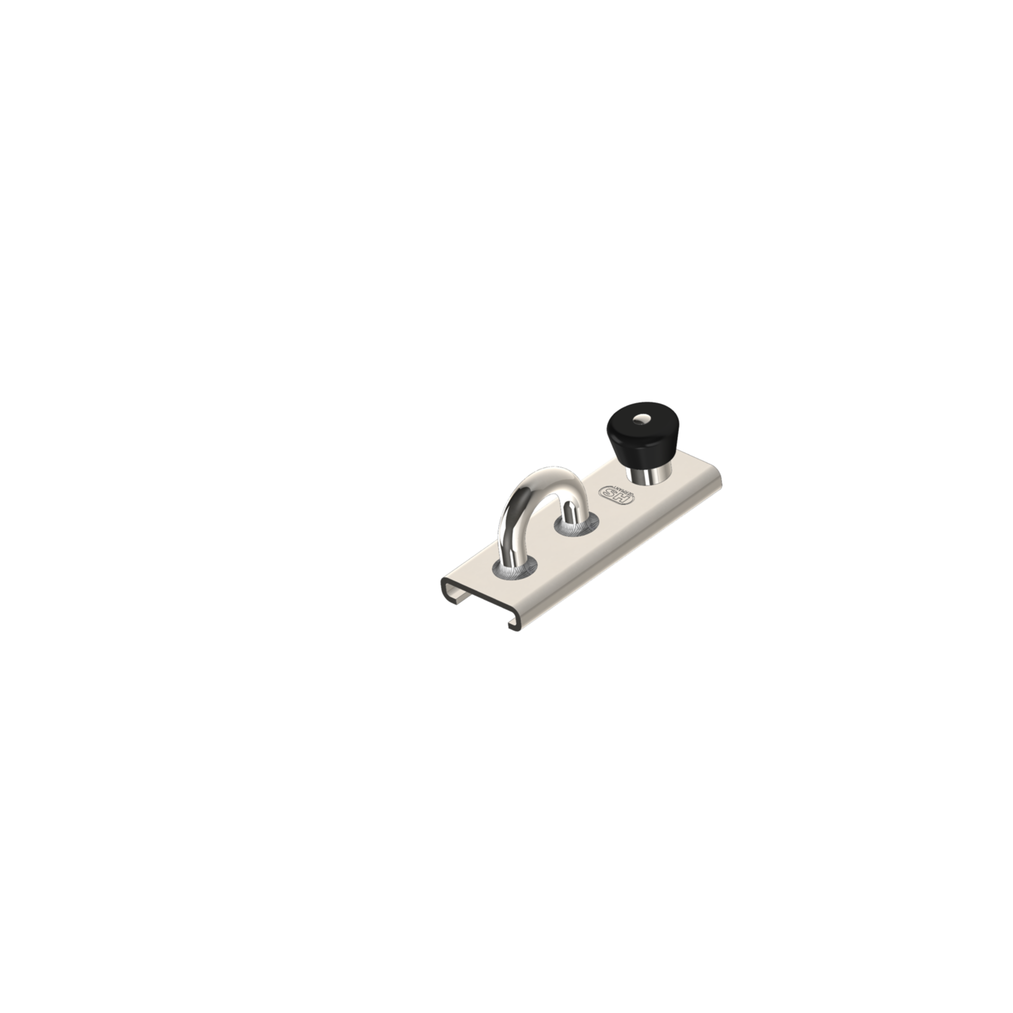 Schlitten für Schiene 25 x 4 mm - Bügel