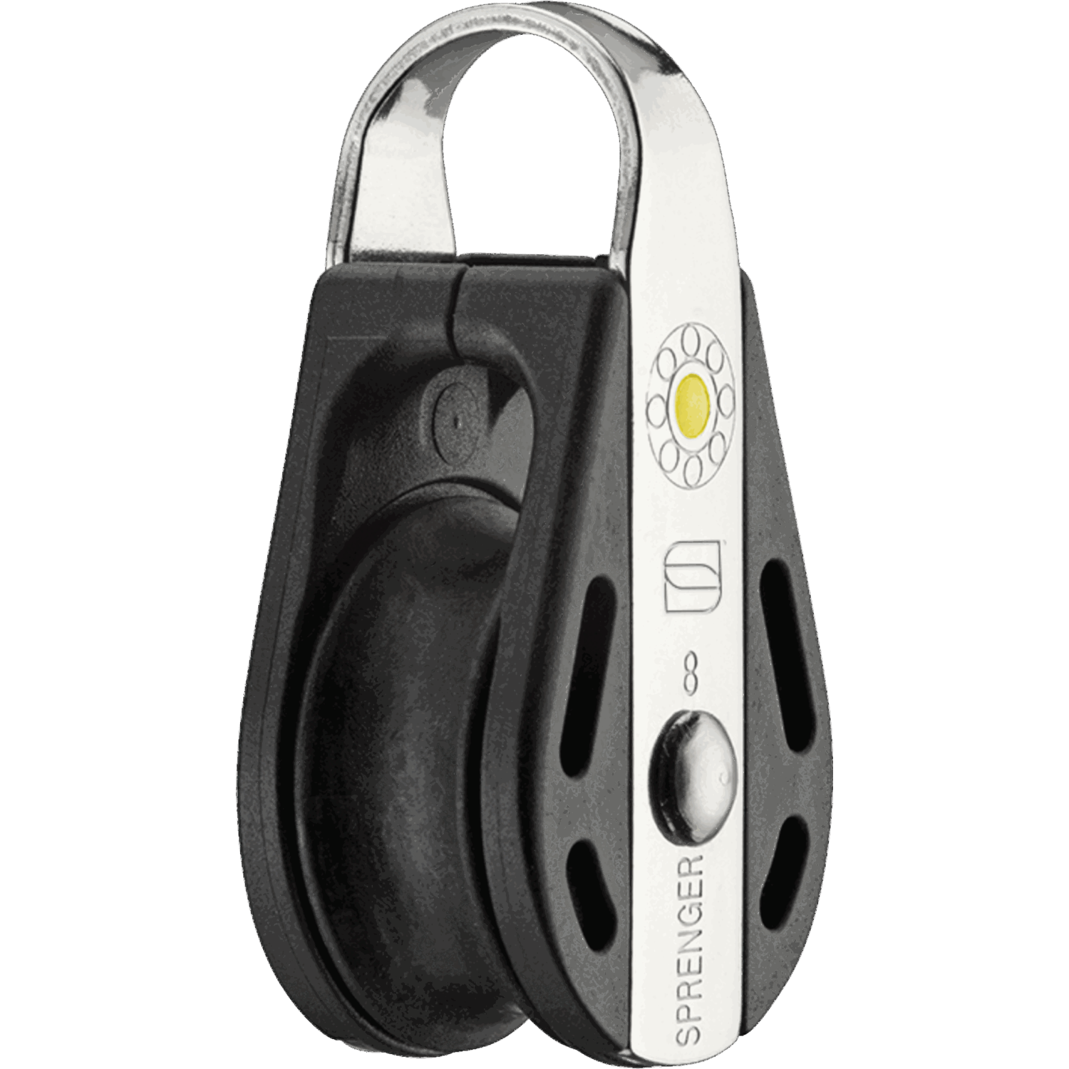 S-Block Gleitlager 8 mm - 1 Rolle, durchgehender Bügel