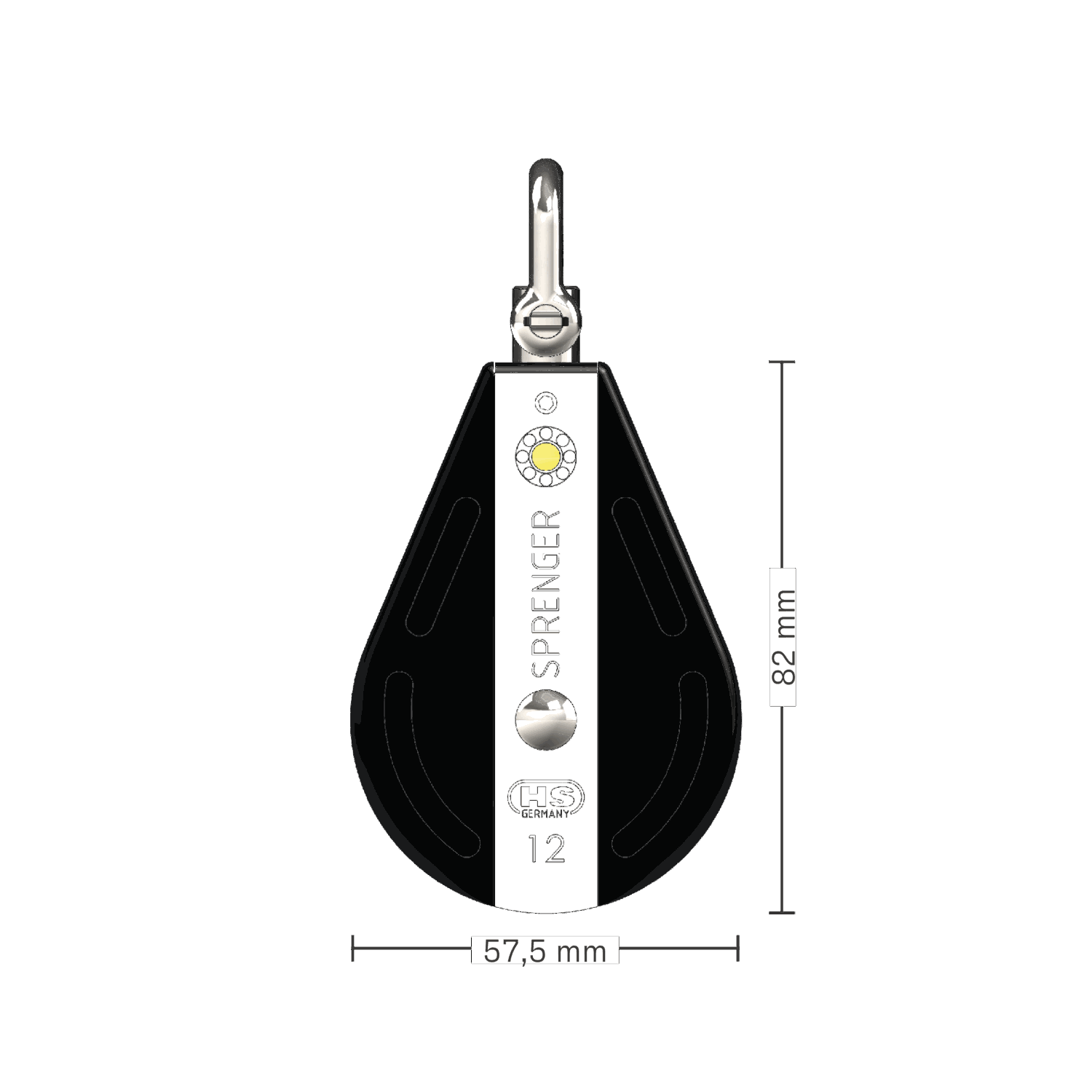 S-Block Gleitlager 12 mm - 1 Rolle, Wirbel