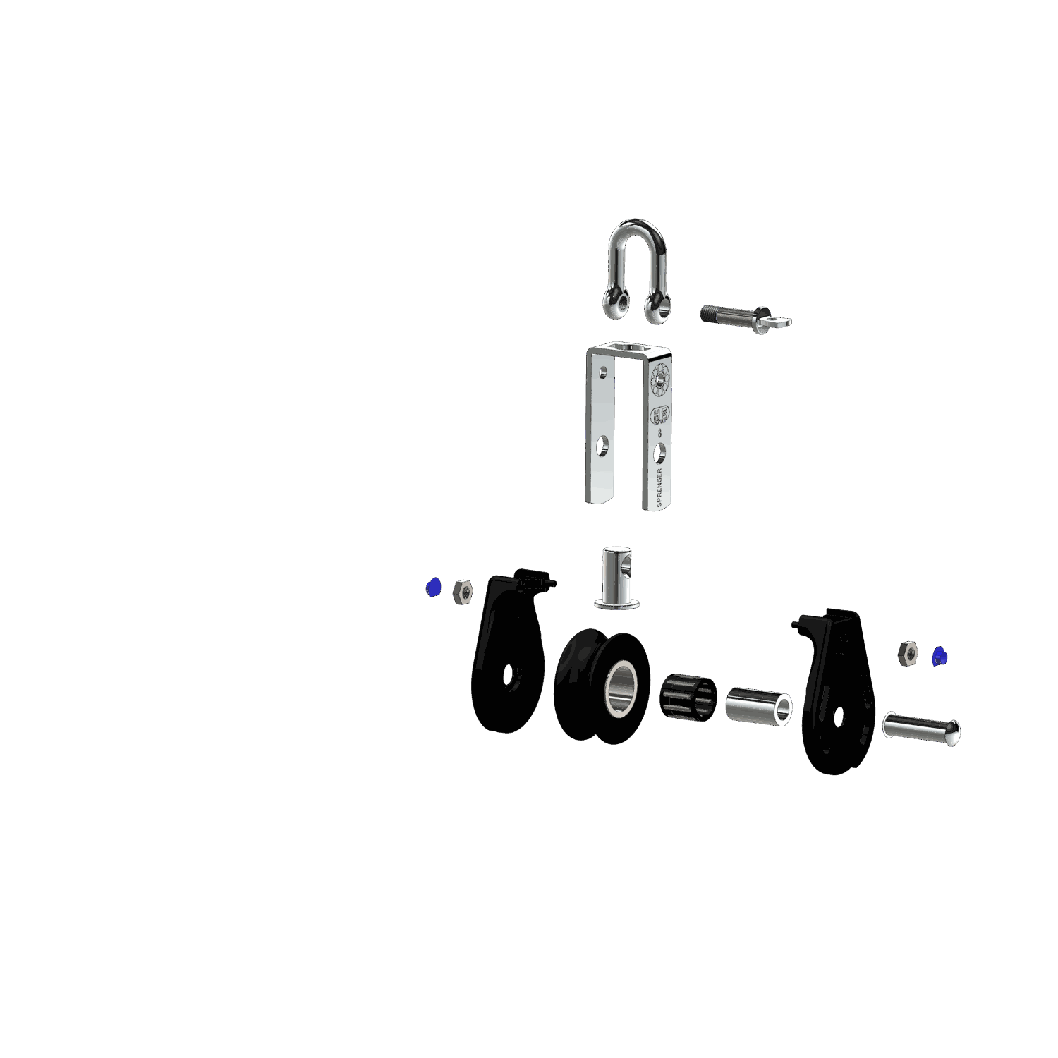 S-Block Nadellager 8 mm - 1 Rolle, Wirbel