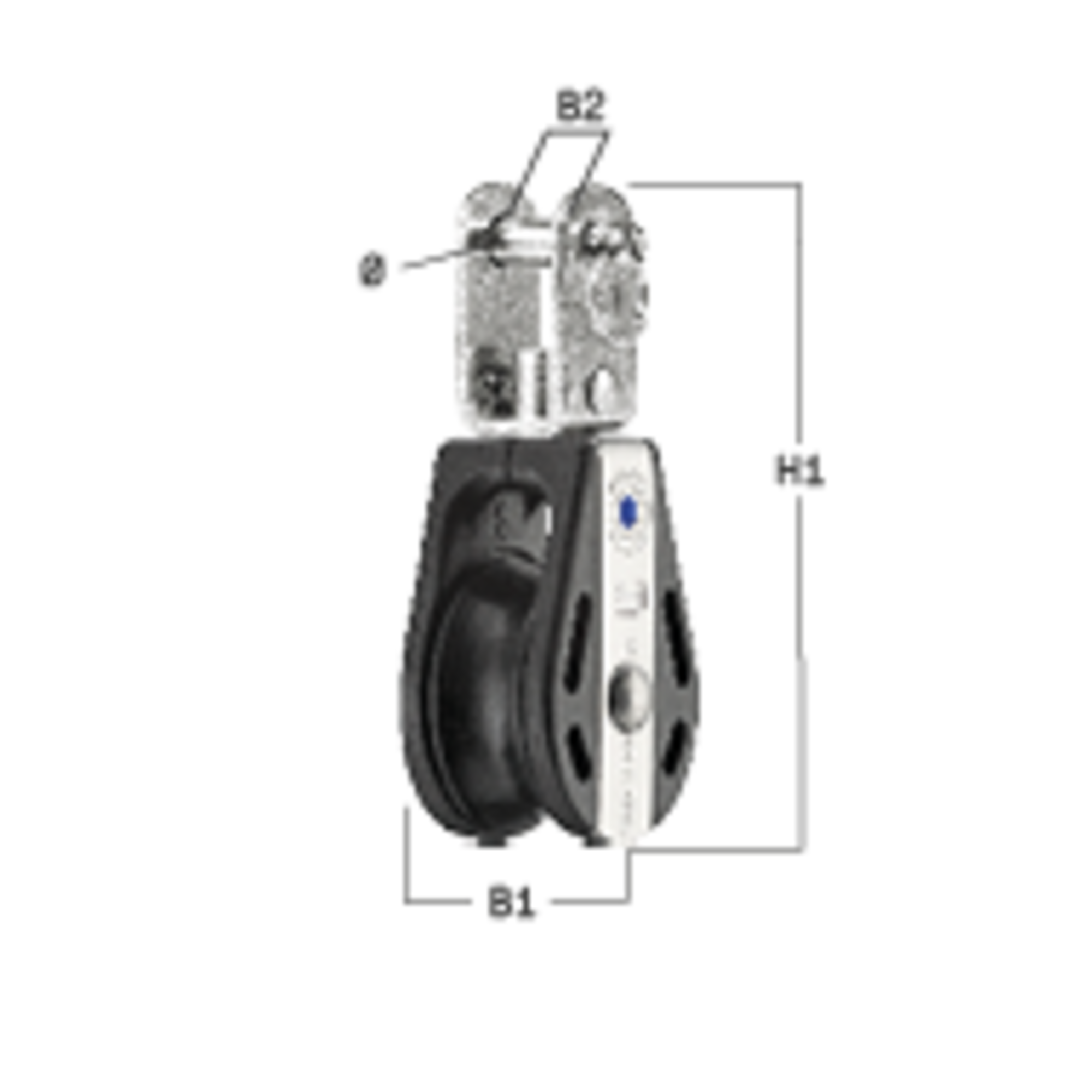 S-Block Nadellager 8 mm - 1 Rolle, U-Wirbel