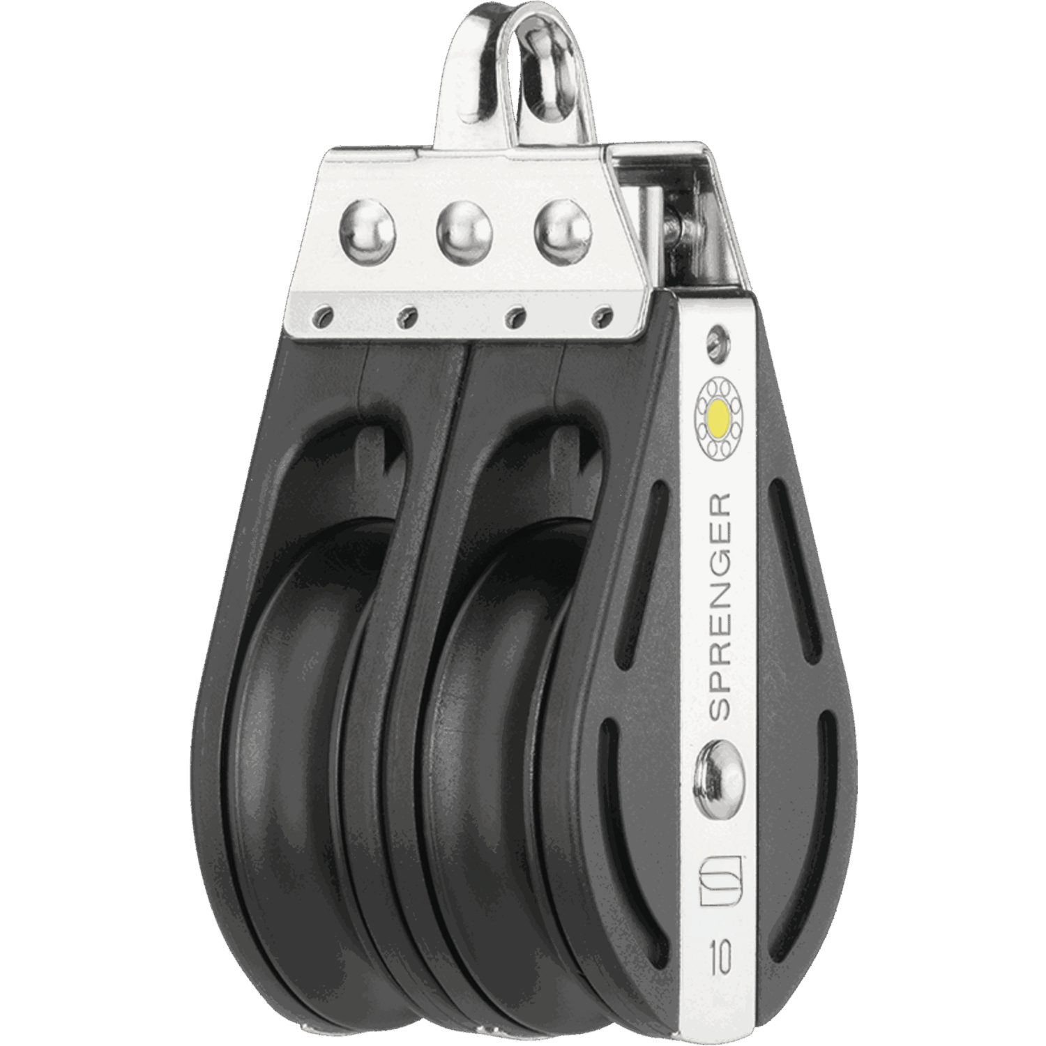 S-Block Gleitlager 10 mm - 2 Rollen, durchgehender Bügel