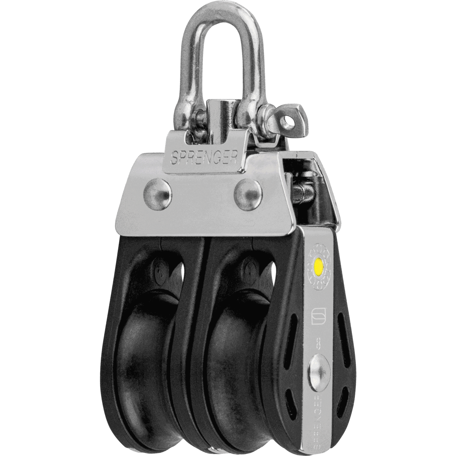 S-Block Gleitlager 8 mm - 2 Rollen, Arretierset