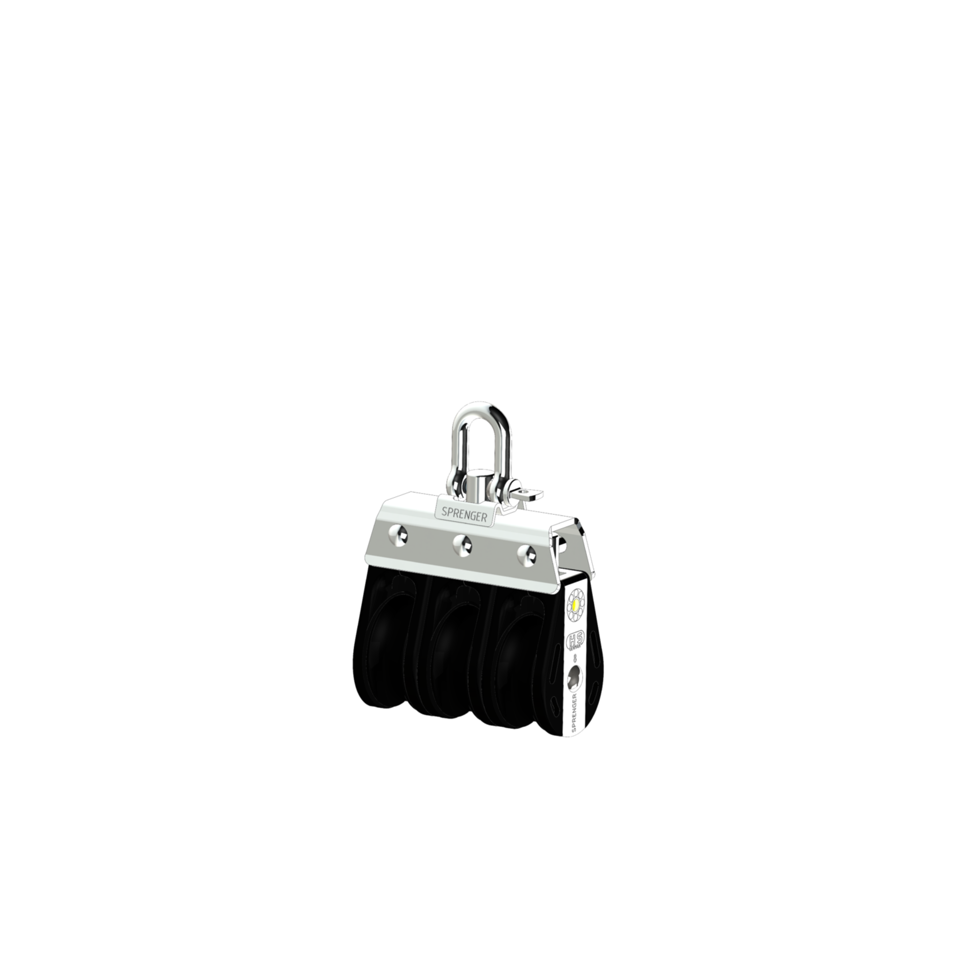 S-Block Gleitlager 8 mm - 3 Rollen, Arretierset