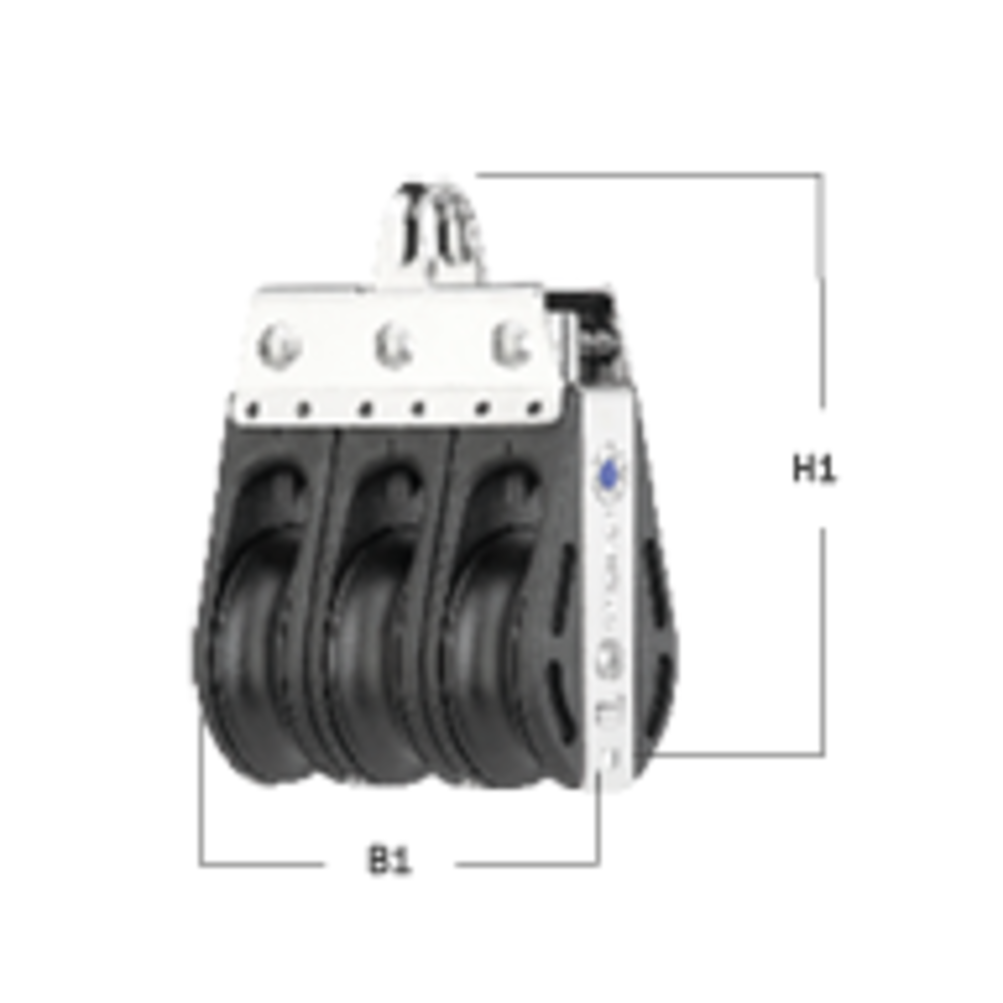 S-Block Nadellager 10 mm - 3 Rollen, Bügel