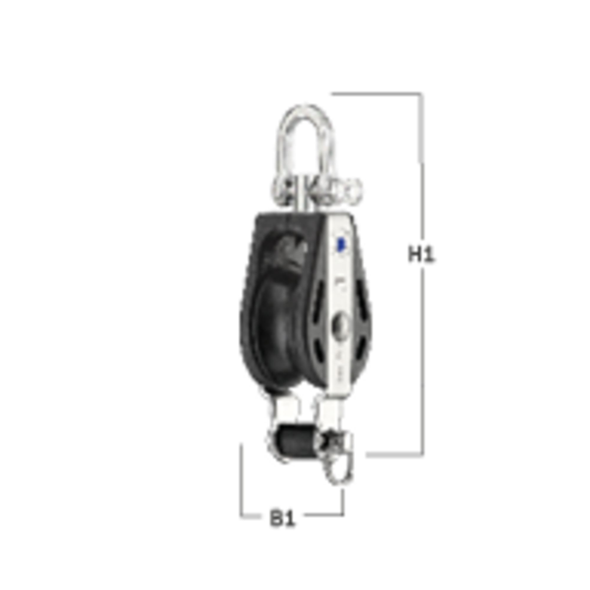 S-Block Gleitlager 8 mm - 1 Rolle, Wirbel, Hundsfott