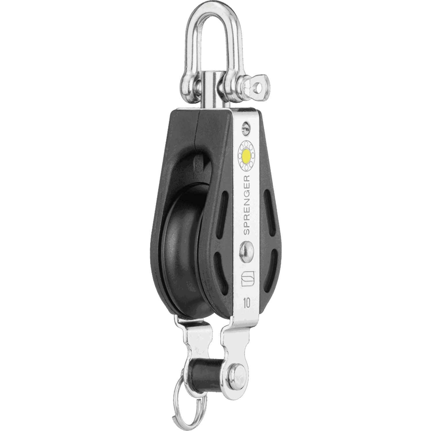 S-Block Gleitlager 10 mm - 1 Rolle, Wirbel, Hundsfott