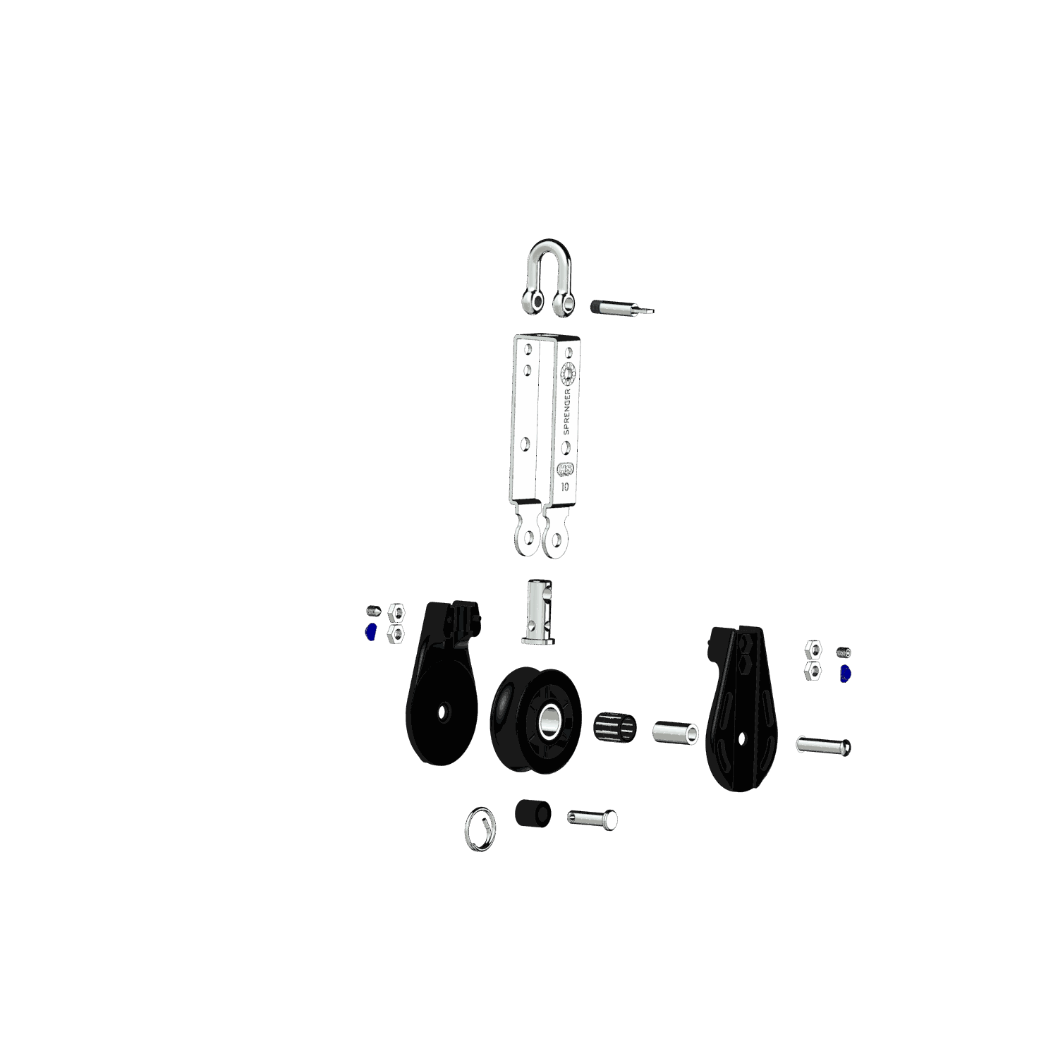 S-Block Nadellager 10 mm - 1 Rolle, Wirbel, Hundsfott